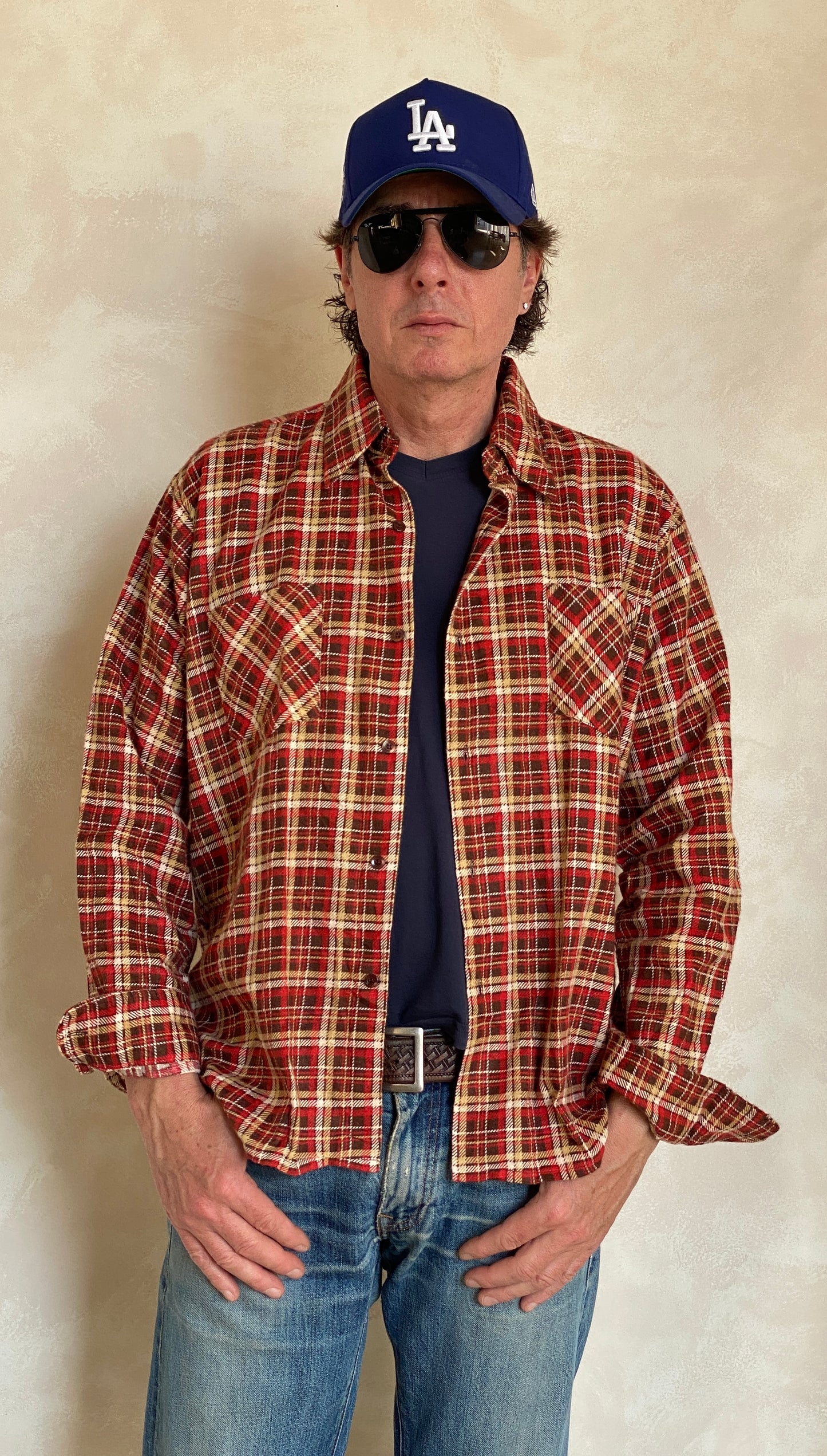 Large Vintage 90s Flannel Shirt | Classic Retro Style | USA Vintage BCN