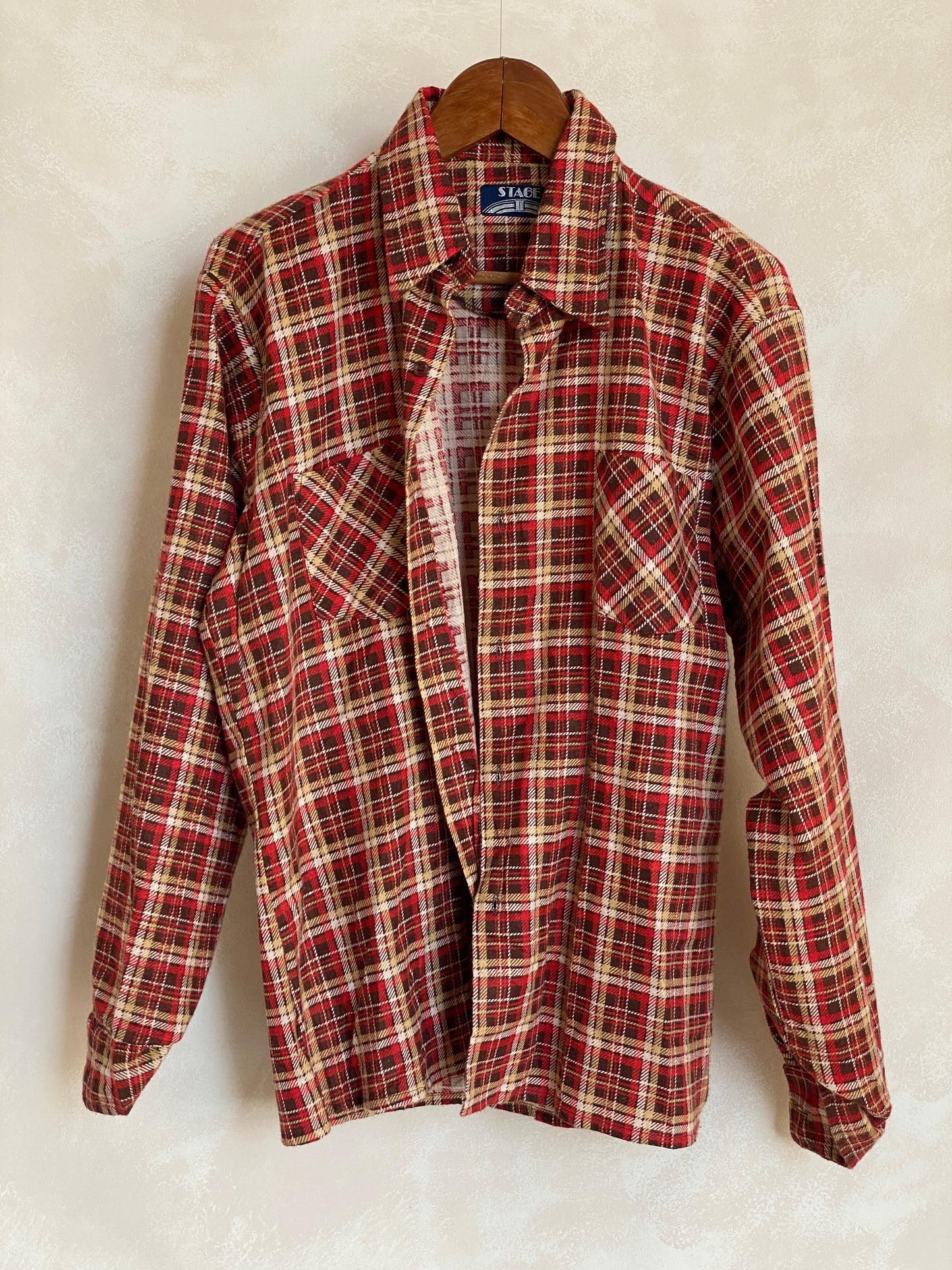 Large Vintage 90s Flannel Shirt | Classic Retro Style | USA Vintage BCN