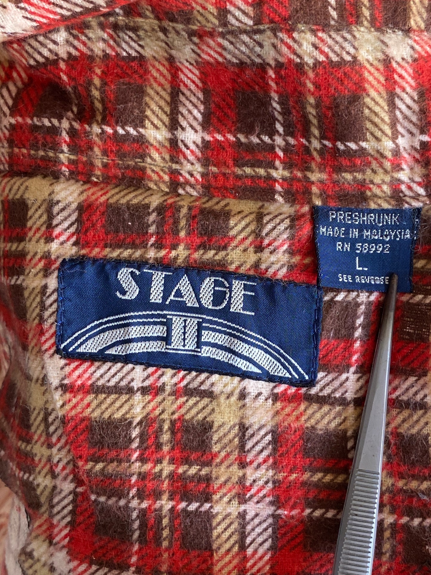 Large Vintage 90s Flannel Shirt | Classic Retro Style | USA Vintage BCN