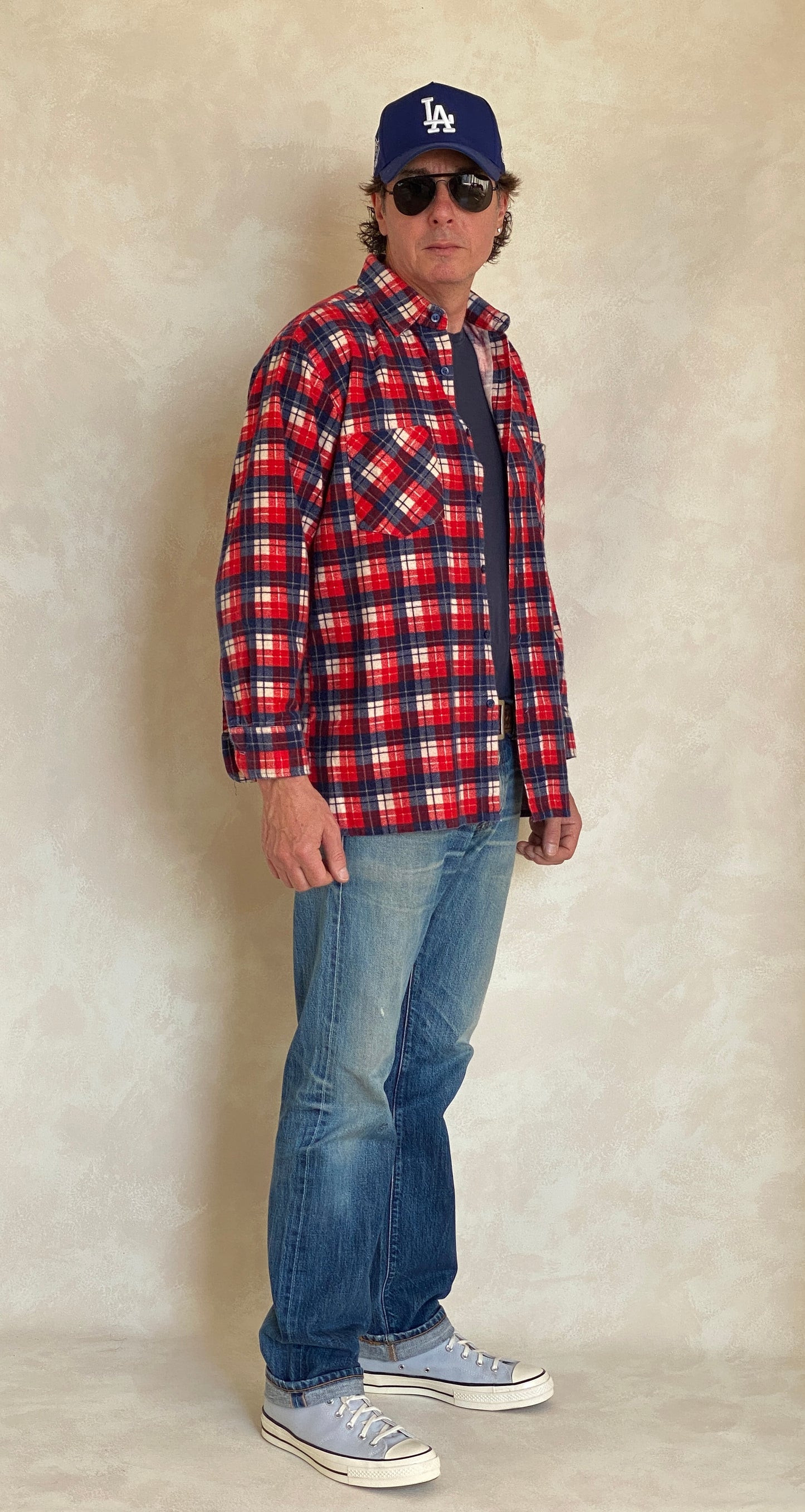 Medium Vintage Flannel Shirt | Classic Retro