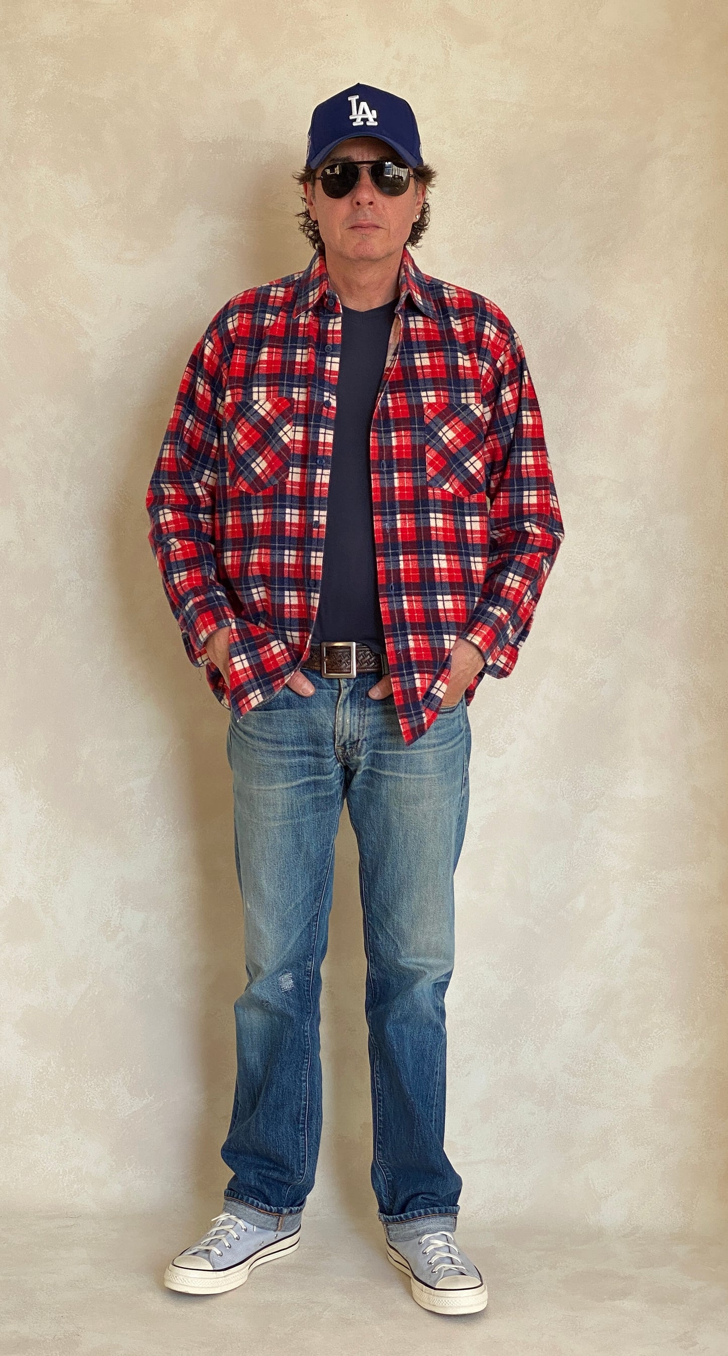 Medium Vintage Flannel Shirt | Classic Retro