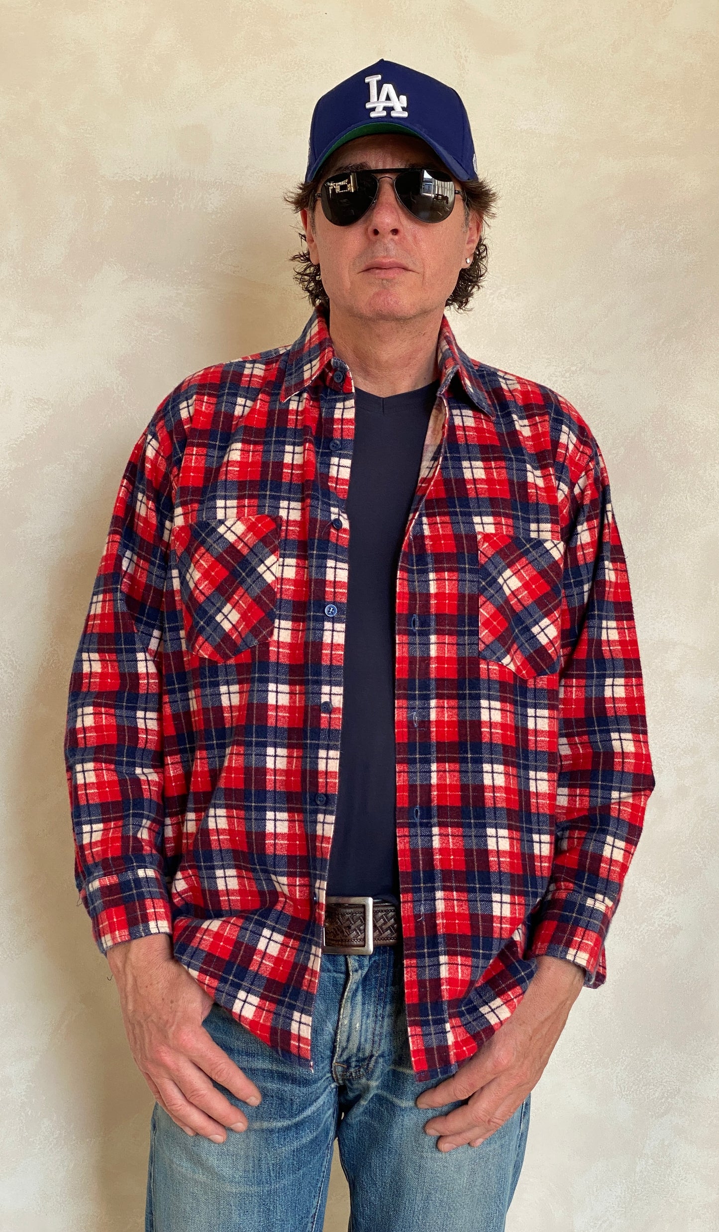 Medium Vintage Flannel Shirt | Classic Retro