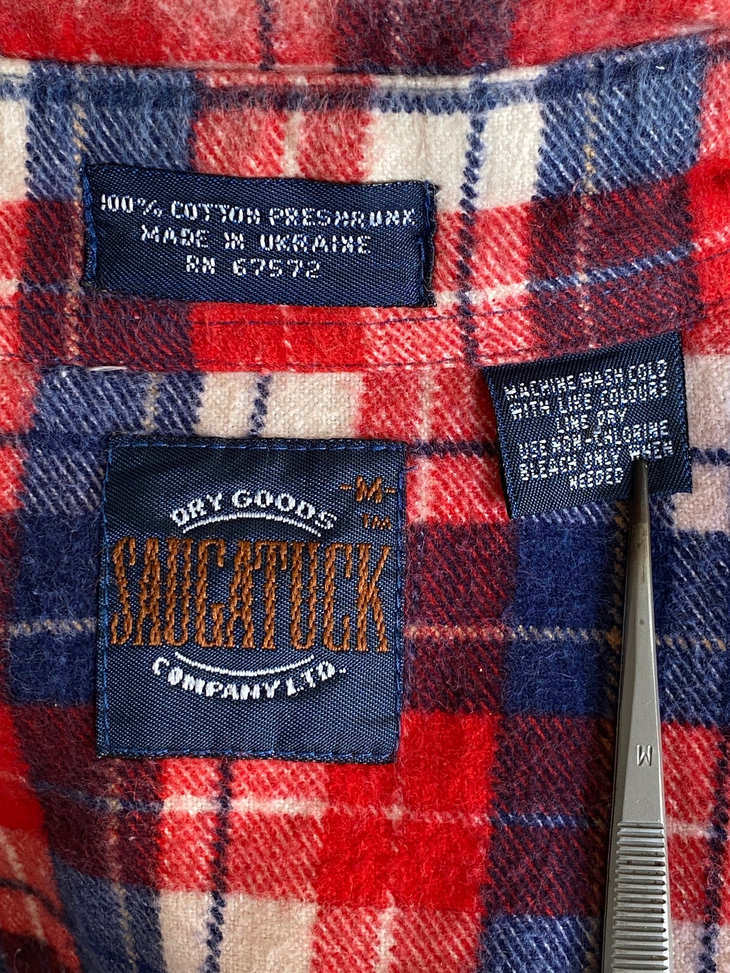 Medium Vintage Flannel Shirt | Classic Retro