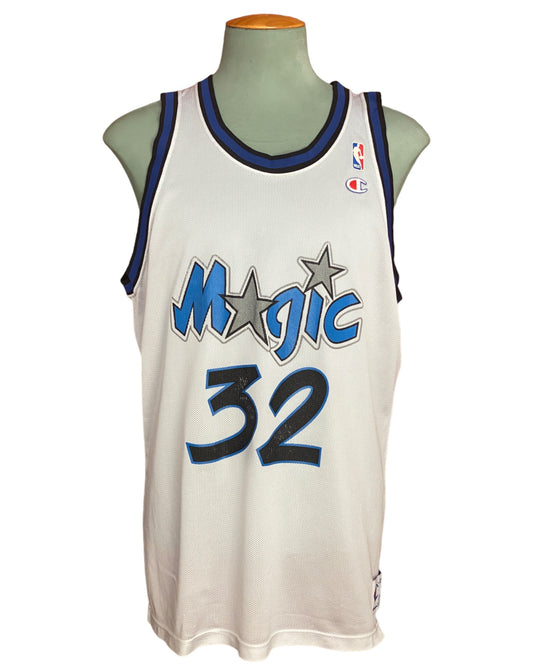 Size 48. #32 O Neal Magic Orlando 90s Champion NBA Jersey