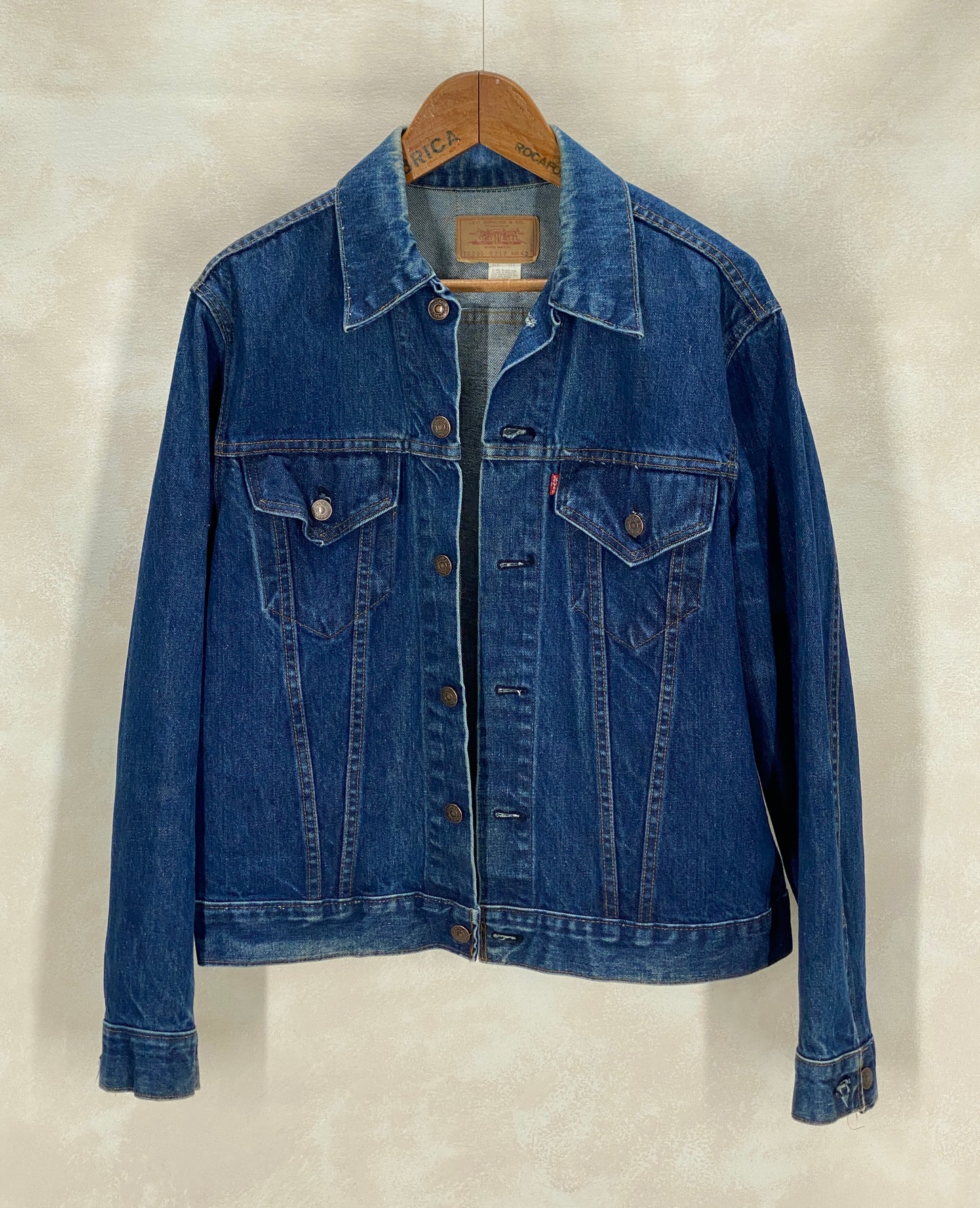Size 42US / 52EU Vintage late 70s 70505 Levis 2 pockets made in USA