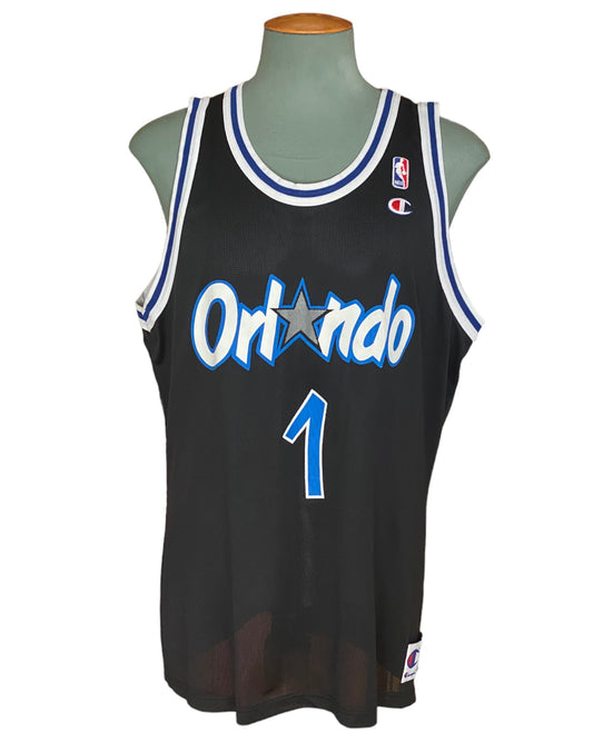 Size 48. 90s Vintage Orlando  NBA #1 Hardaway Champion jersey
