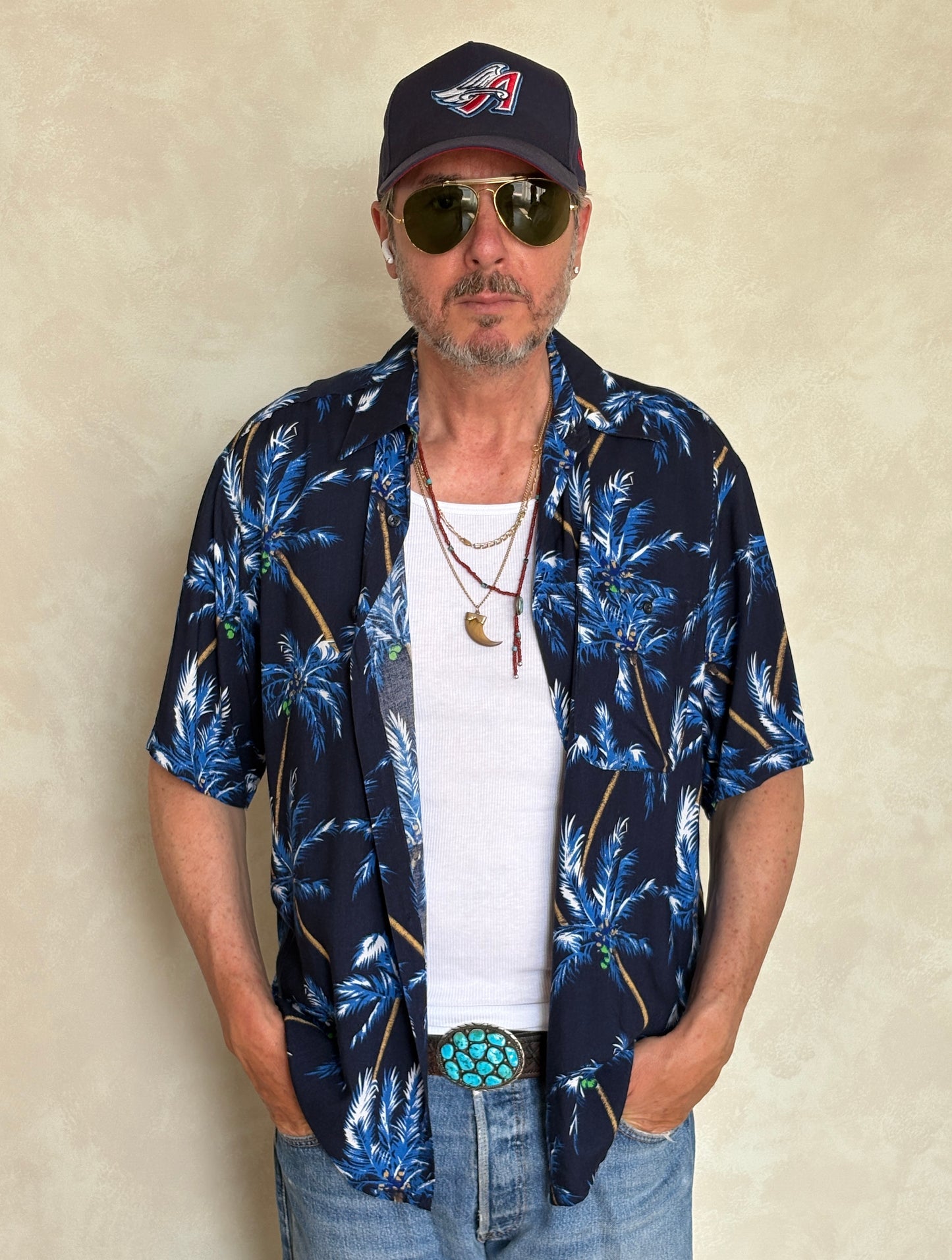 Vintage 90s Hawaiian Rayon Shirt by Puritan | Size Medium