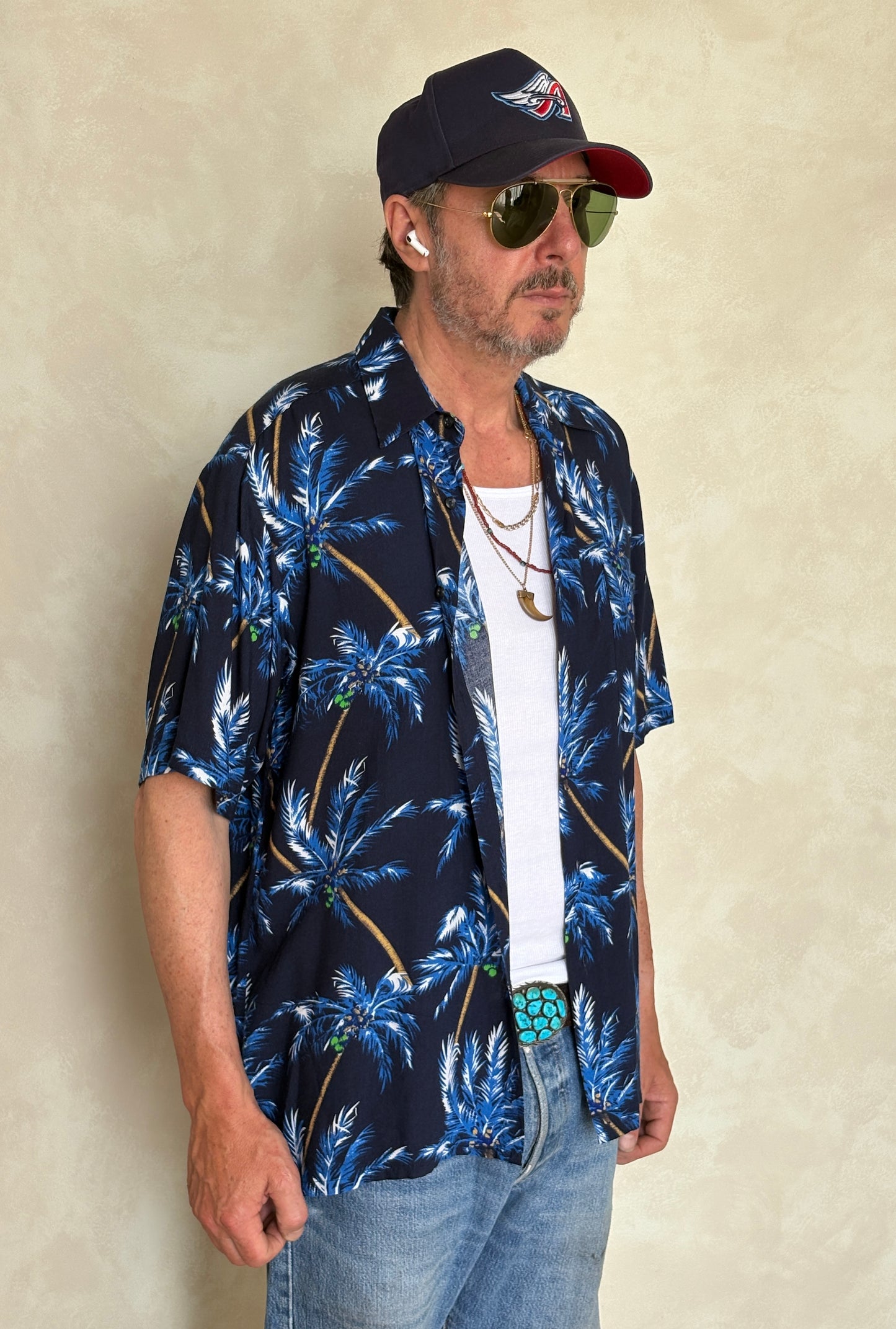 Vintage 90s Hawaiian Rayon Shirt by Puritan | Size Medium
