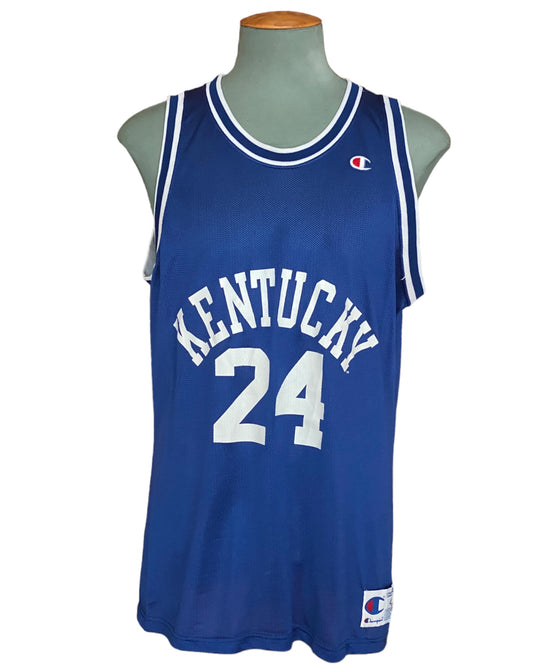 Size 48. Vintage 90s Kentucky  NBA jersey, Player #24 Made by Champion