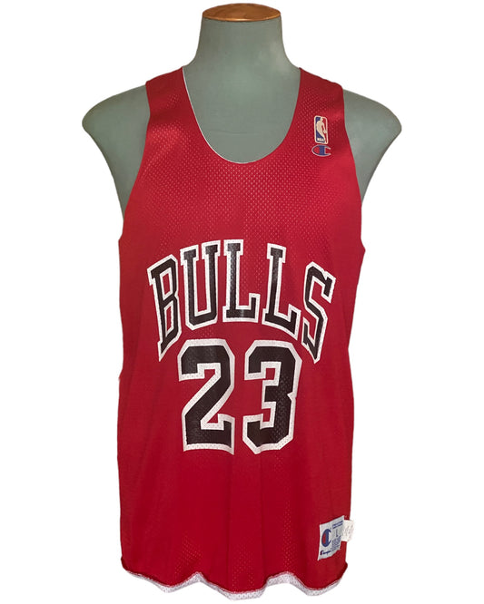 Size Large Vintage 90s Bulls NBA Jersey - Player Jordan #23 | Champion Authenticity