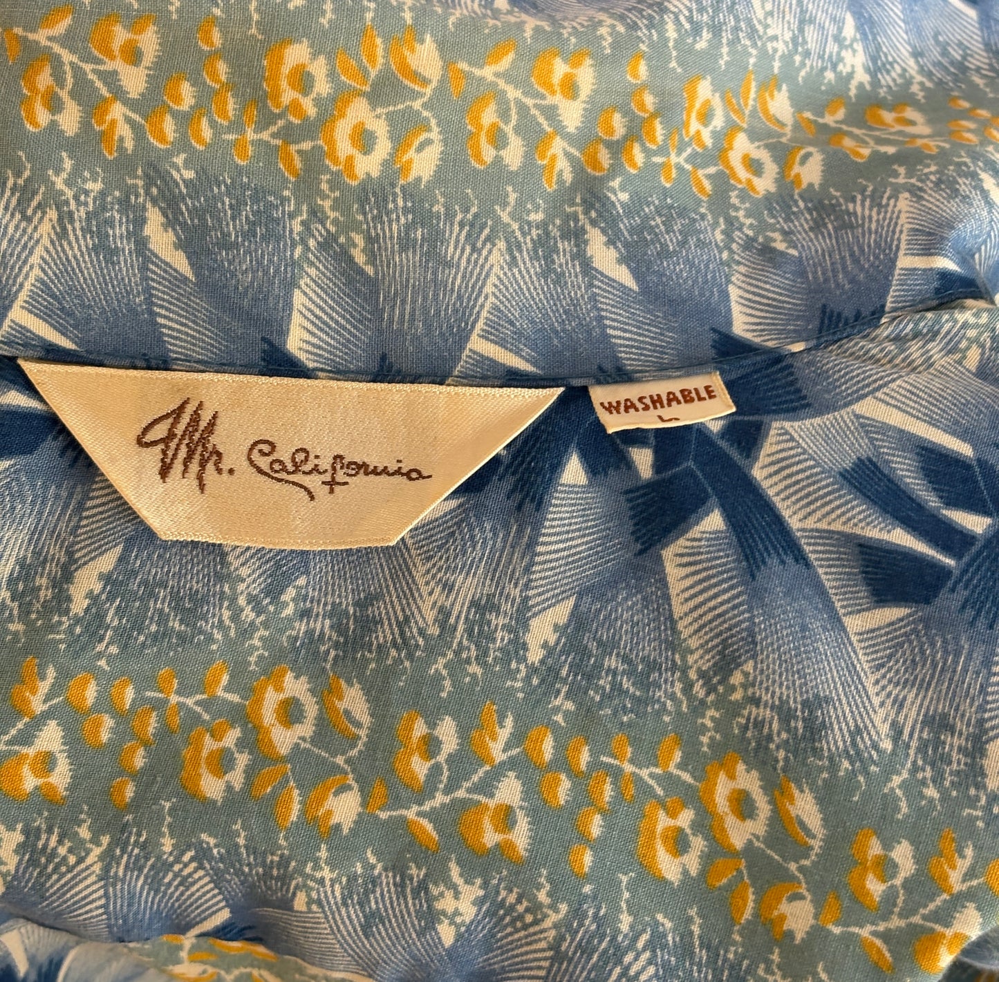 Large Vintage 70s Hawaiian Thin Cotton Shirt | Retro Island Fashion