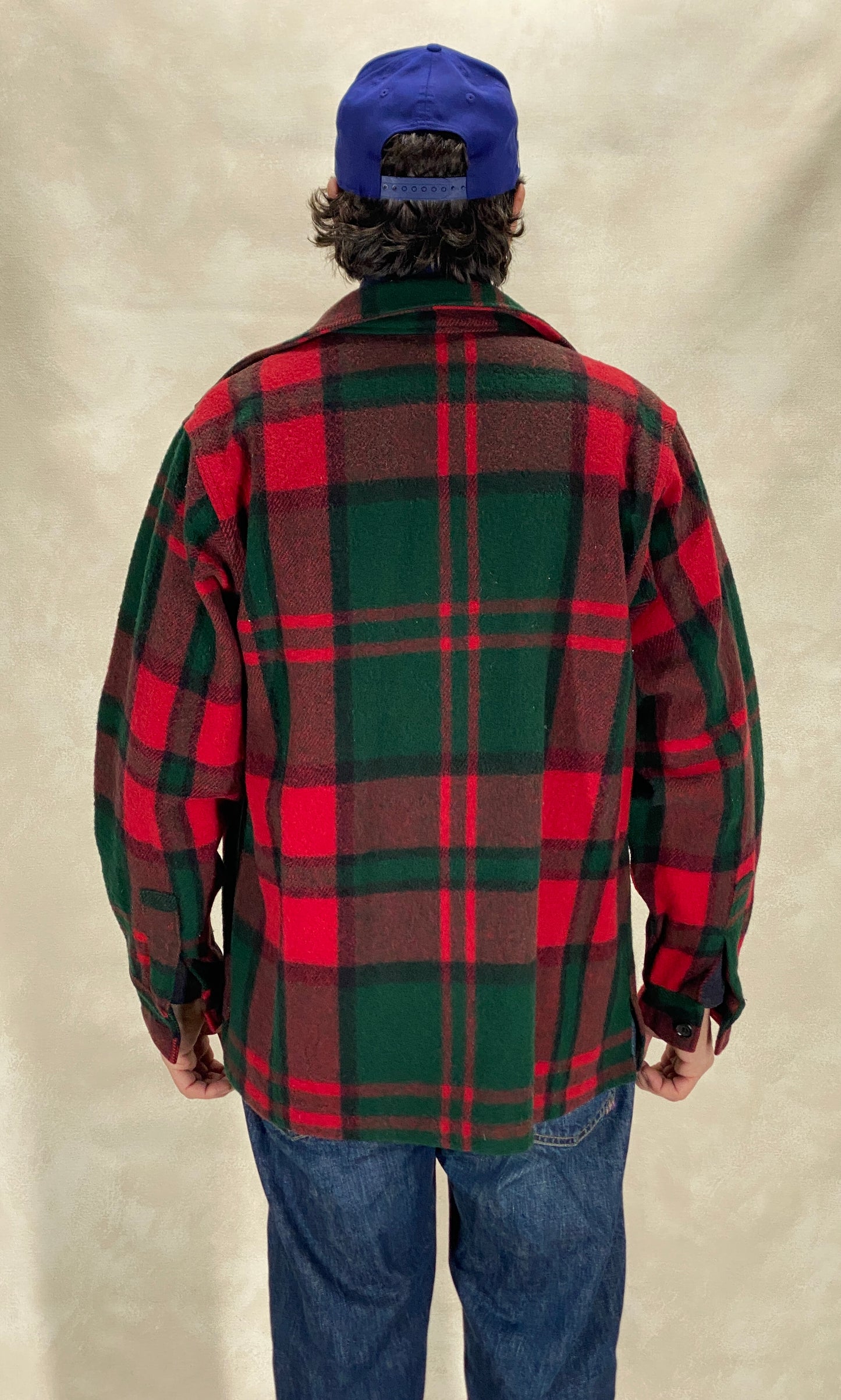 Size Large. Vintage L.L. Bean Wool Plaid Jacket – 4 Pockets – Made in USA