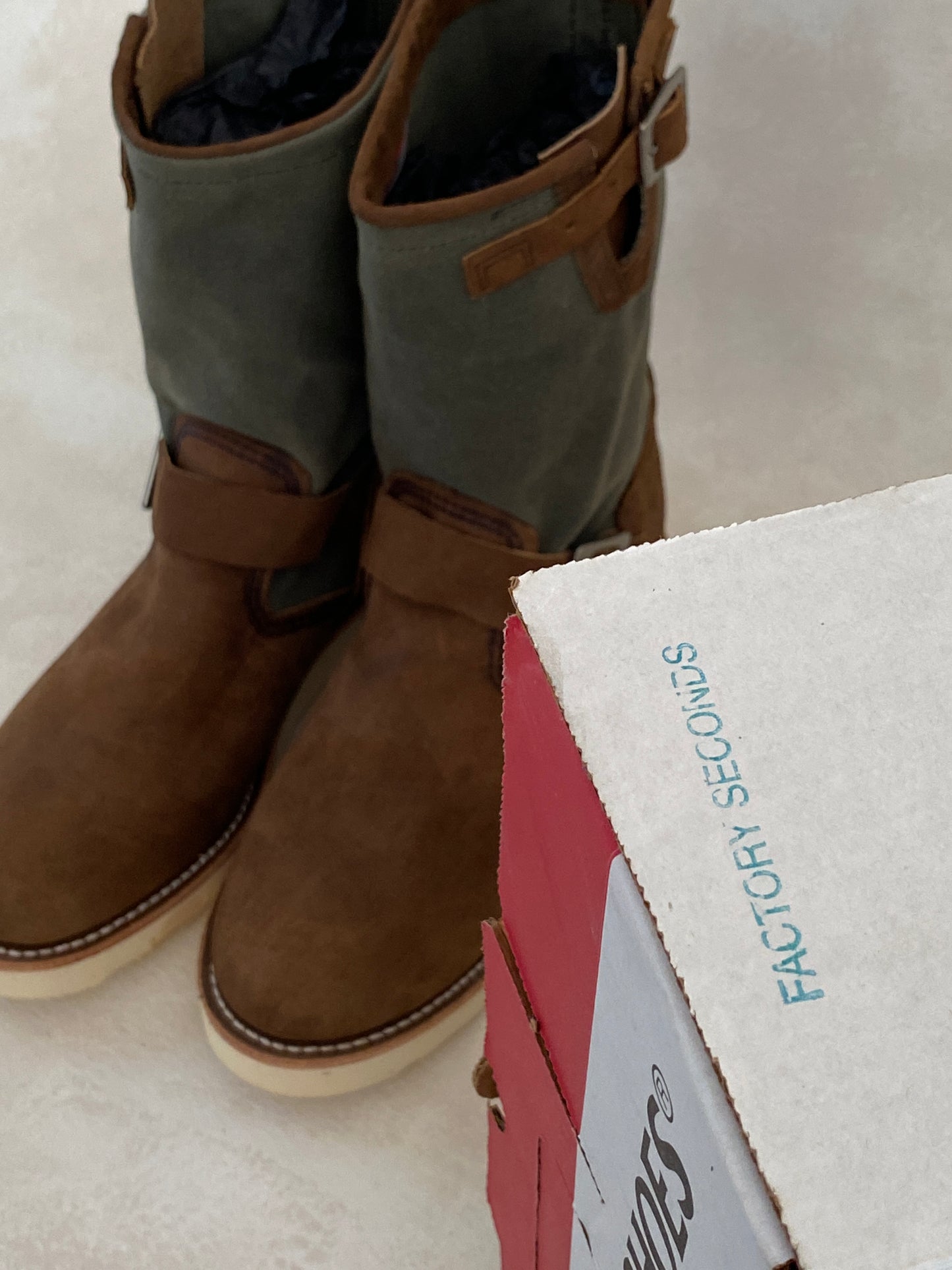 RW 2980 Heritage Engineer Boots, size 6.5D (38.5 Euro), made in the USA, seconds quality.