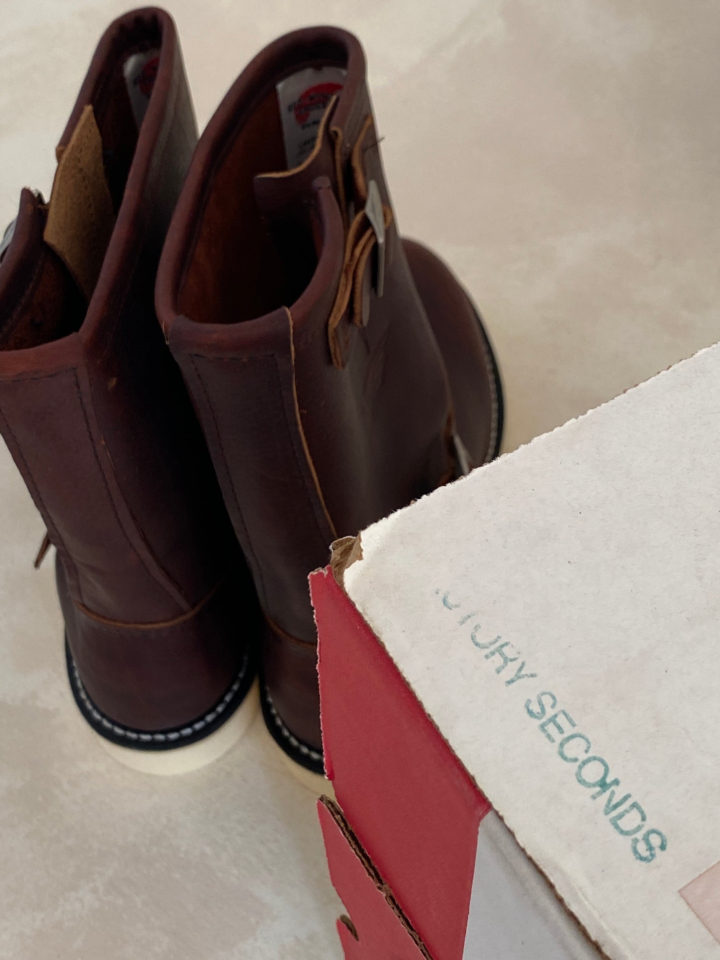 RW 2970 Heritage Engineer Boots, size 7D (39 Euro), made in the USA, seconds quality.