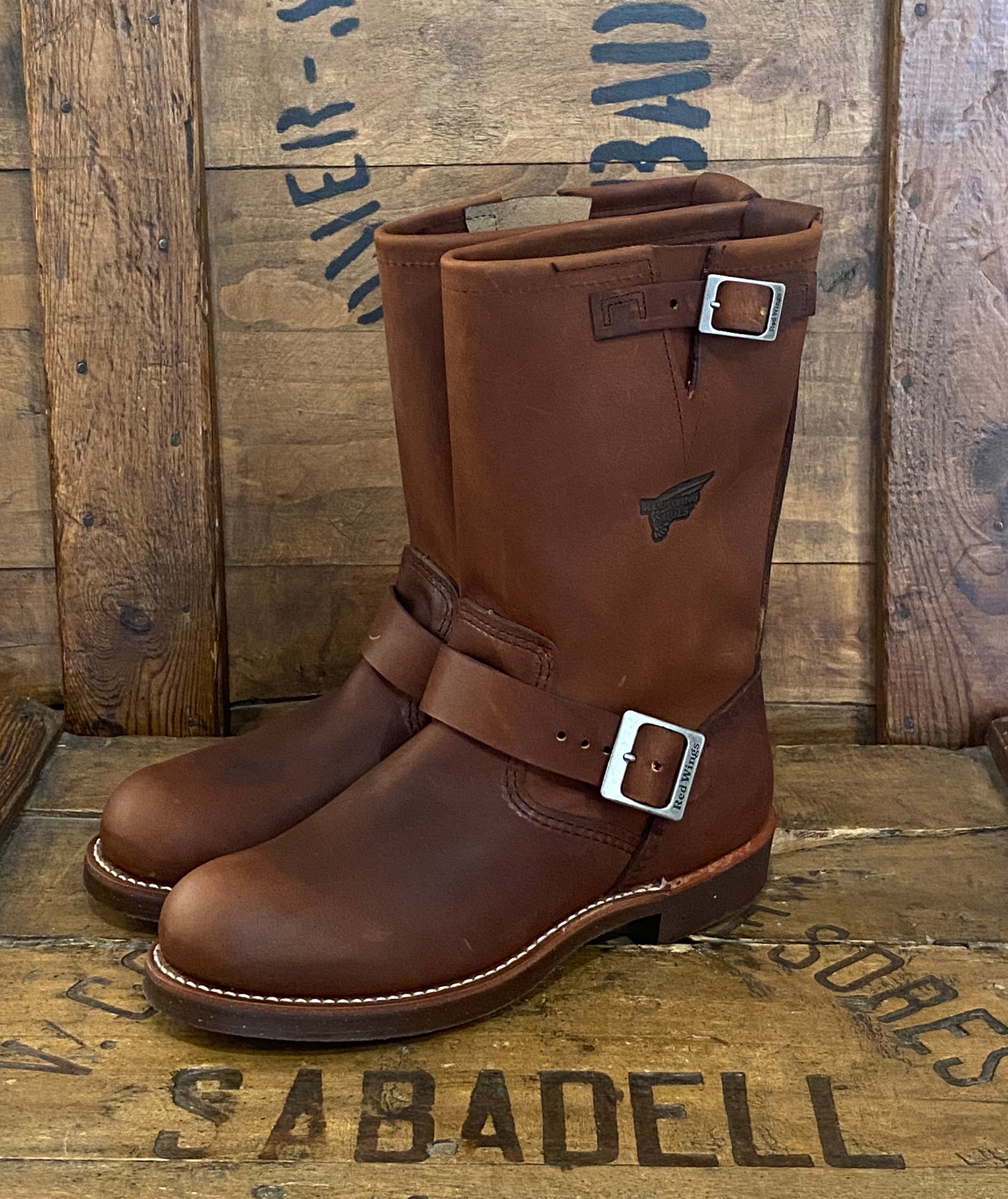Size 6.5D (38.5 EU ) R W 2991 Engineers Boots Made In USA ( Second ) - USA Vintage Bcn