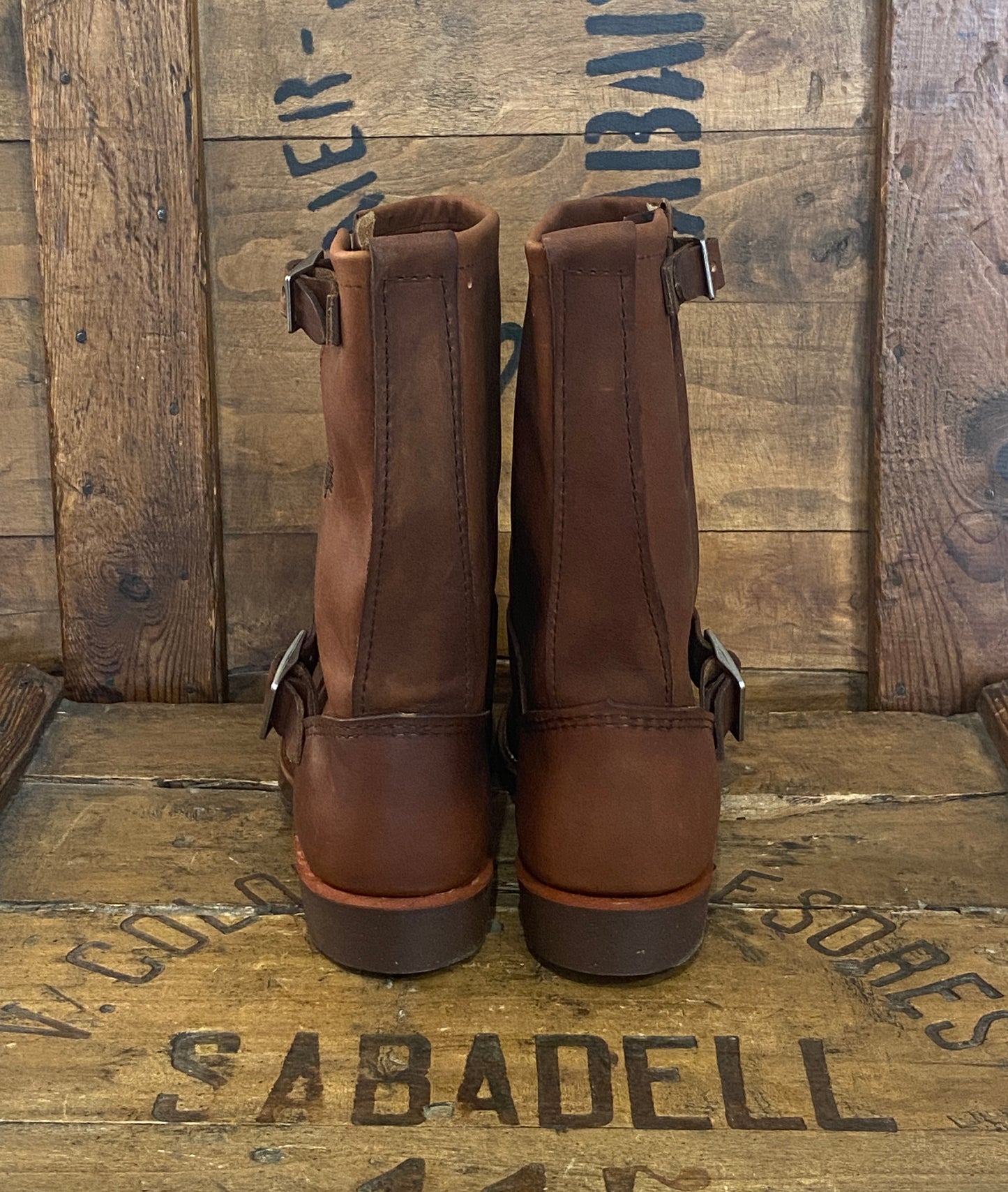 Size 6.5D (38.5 EU ) R W 2991 Engineers Boots Made In USA ( Second ) - USA Vintage Bcn