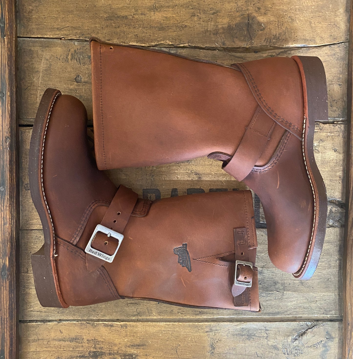 Size 6.5D (38.5 EU ) R W 2991 Engineers Boots Made In USA ( Second ) - USA Vintage Bcn