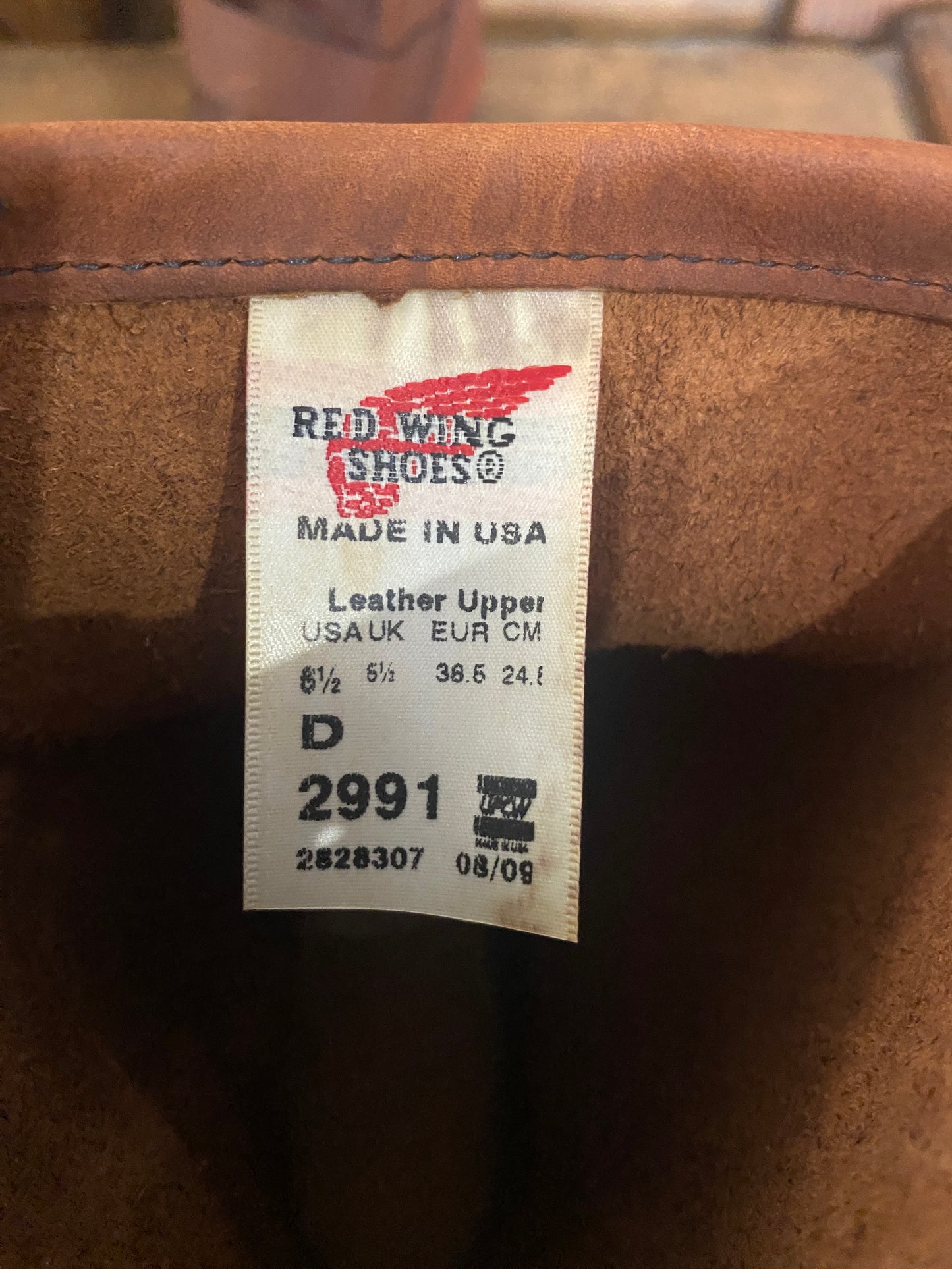 Size 6.5D (38.5 EU ) R W 2991 Engineers Boots Made In USA ( Second ) - USA Vintage Bcn