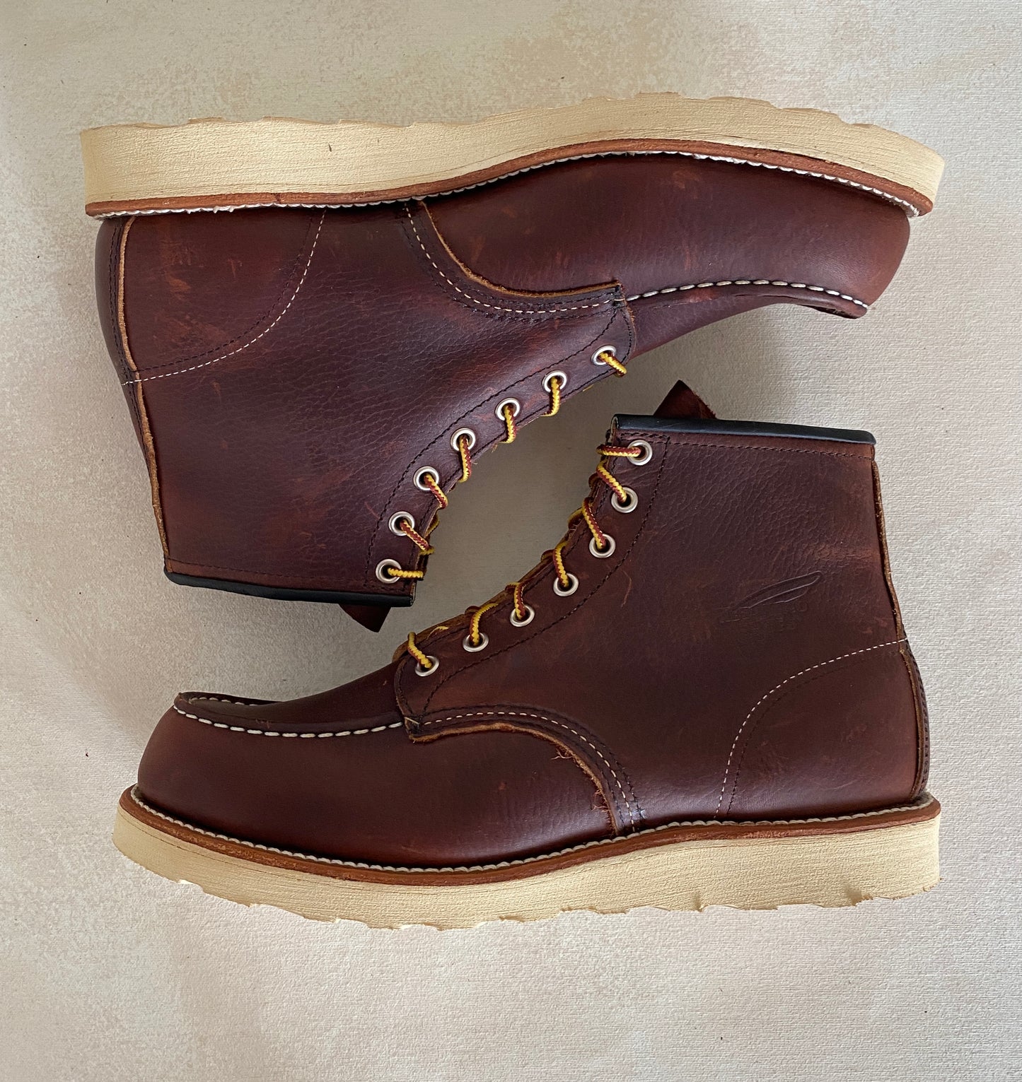 RW 8138 Moc Toe Boots, size 9.5D, made in the USA, seconds quality.