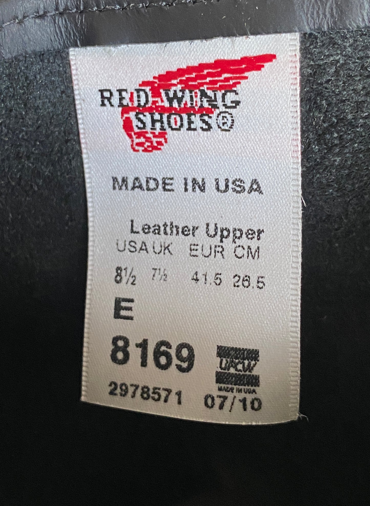 Size 8.5E (41.5 EU) Red Wing 8169 Pecos Boots Made in USA (Second)
