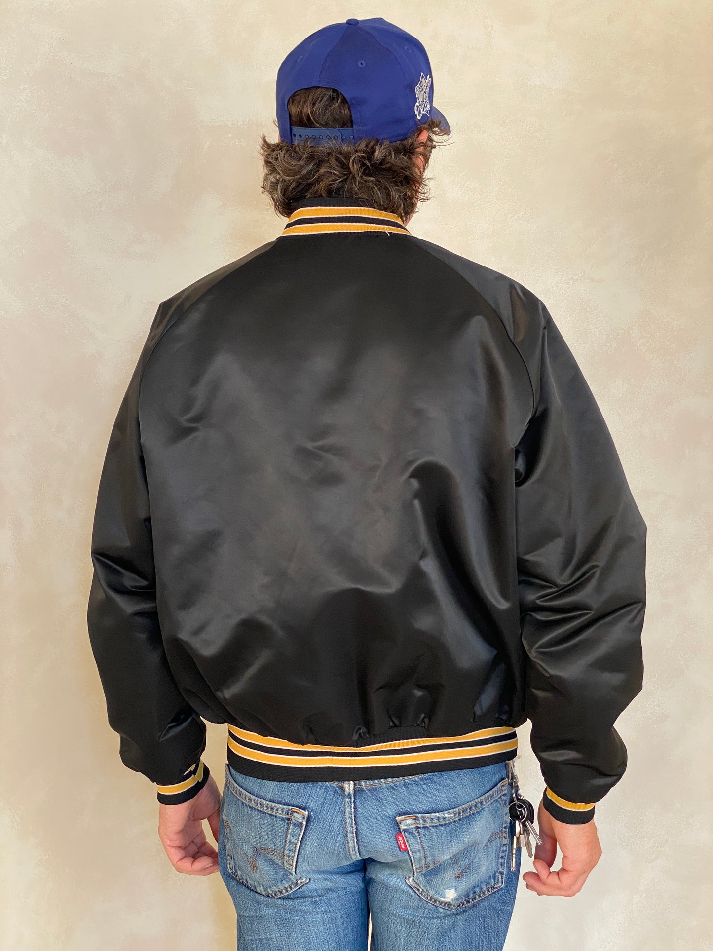 Large . Vintage Tech Satin jacket Made in USA