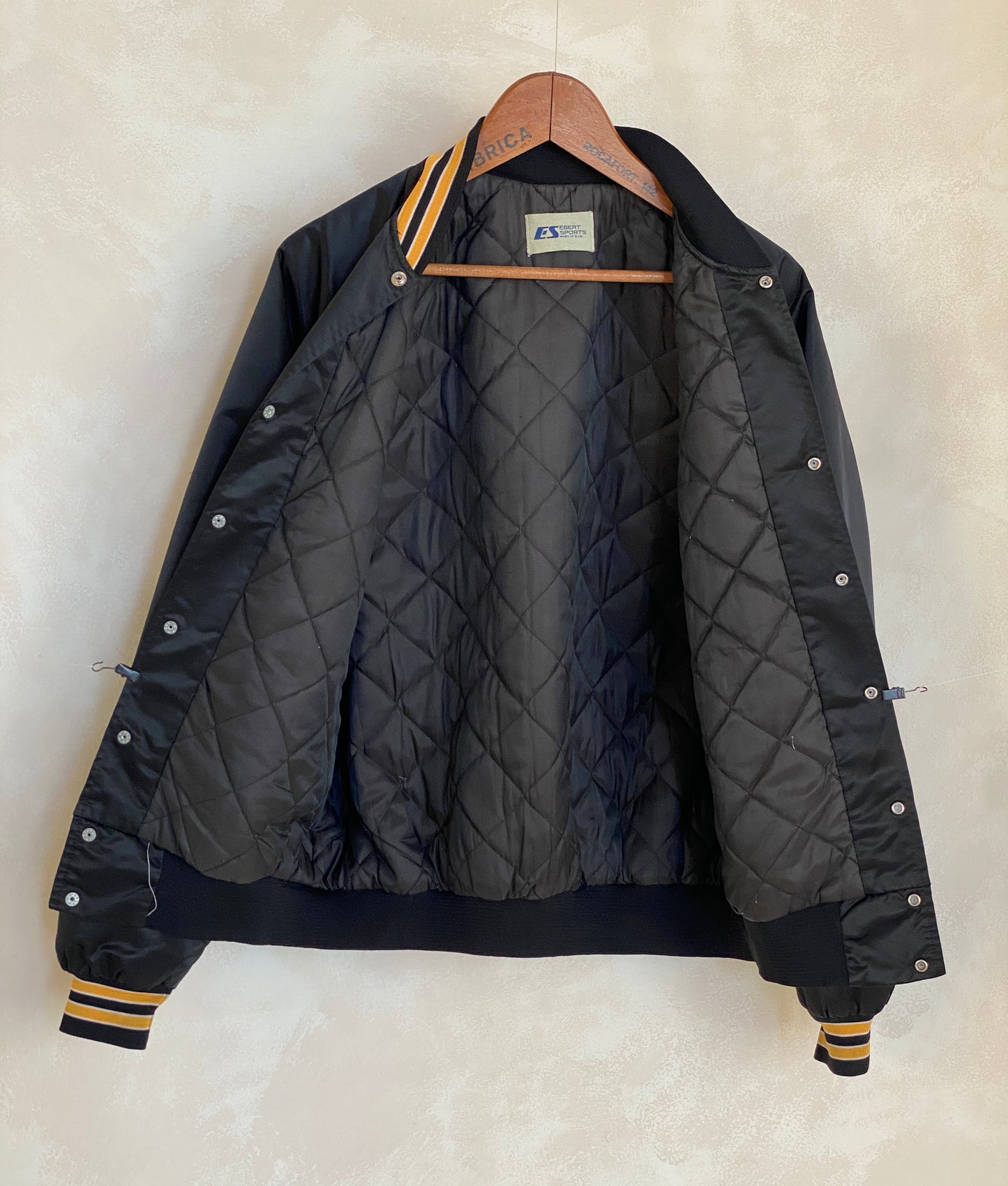 Large . Vintage Tech Satin jacket Made in USA