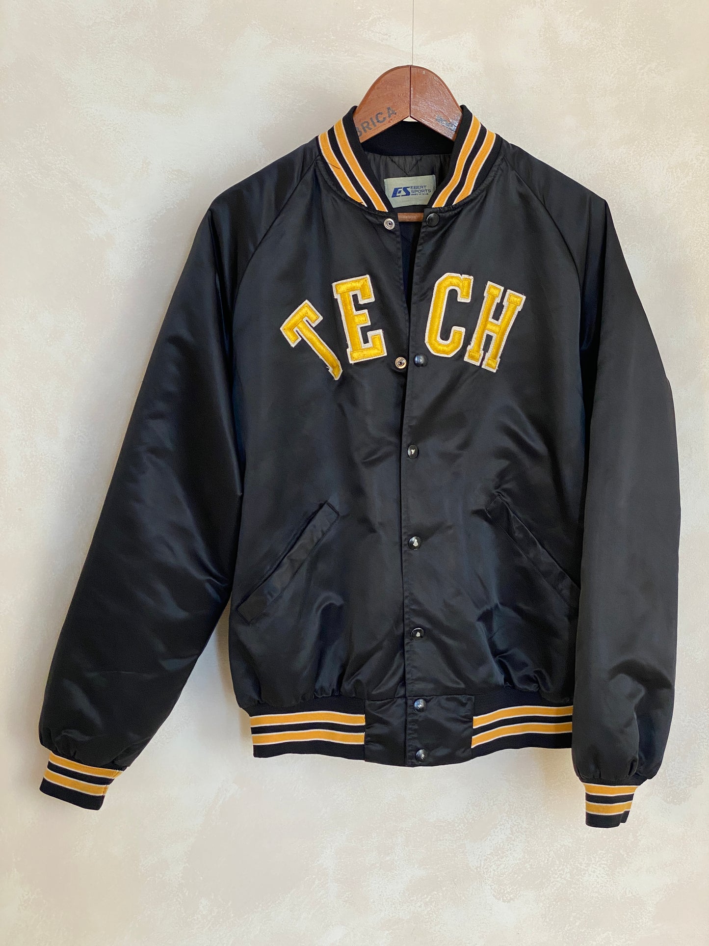 Large . Vintage Tech Satin jacket Made in USA