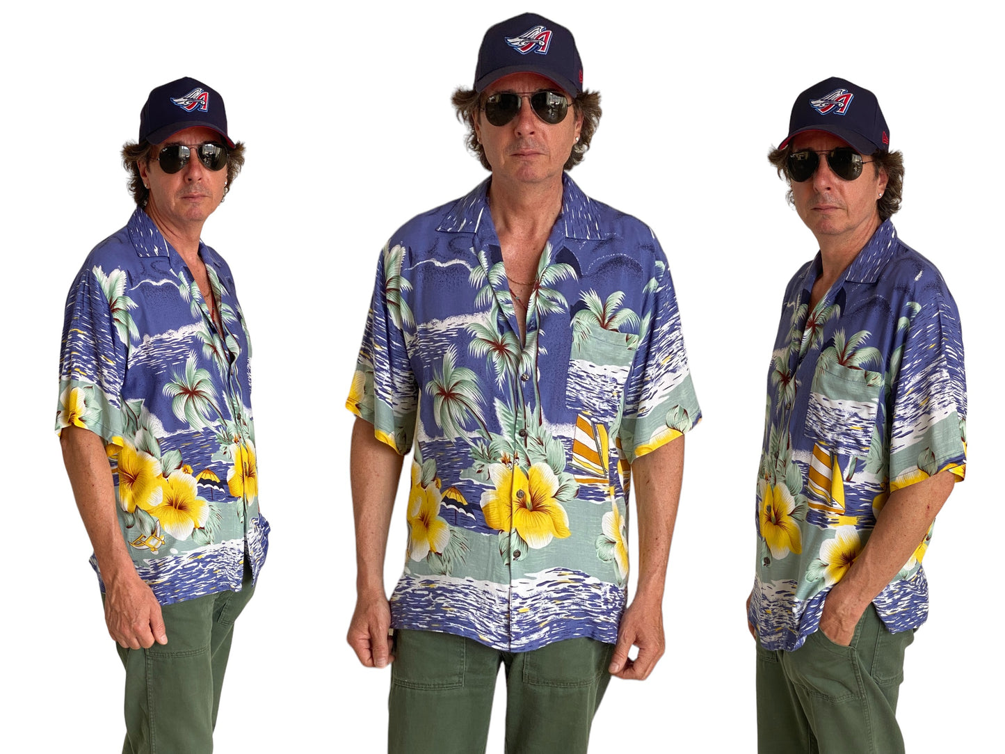 Size Large. Vintage 90s Hawaiian shirt