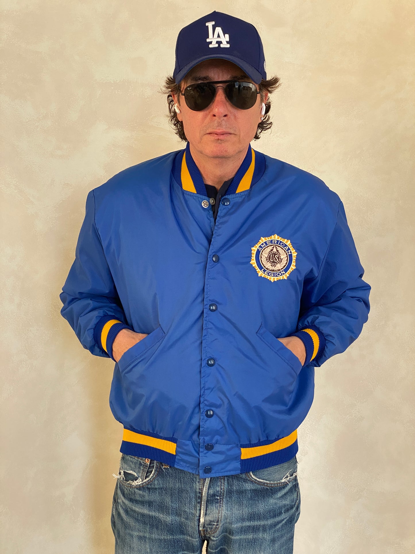 Size Med . Vintage Delong American Legion jacket Made in USA