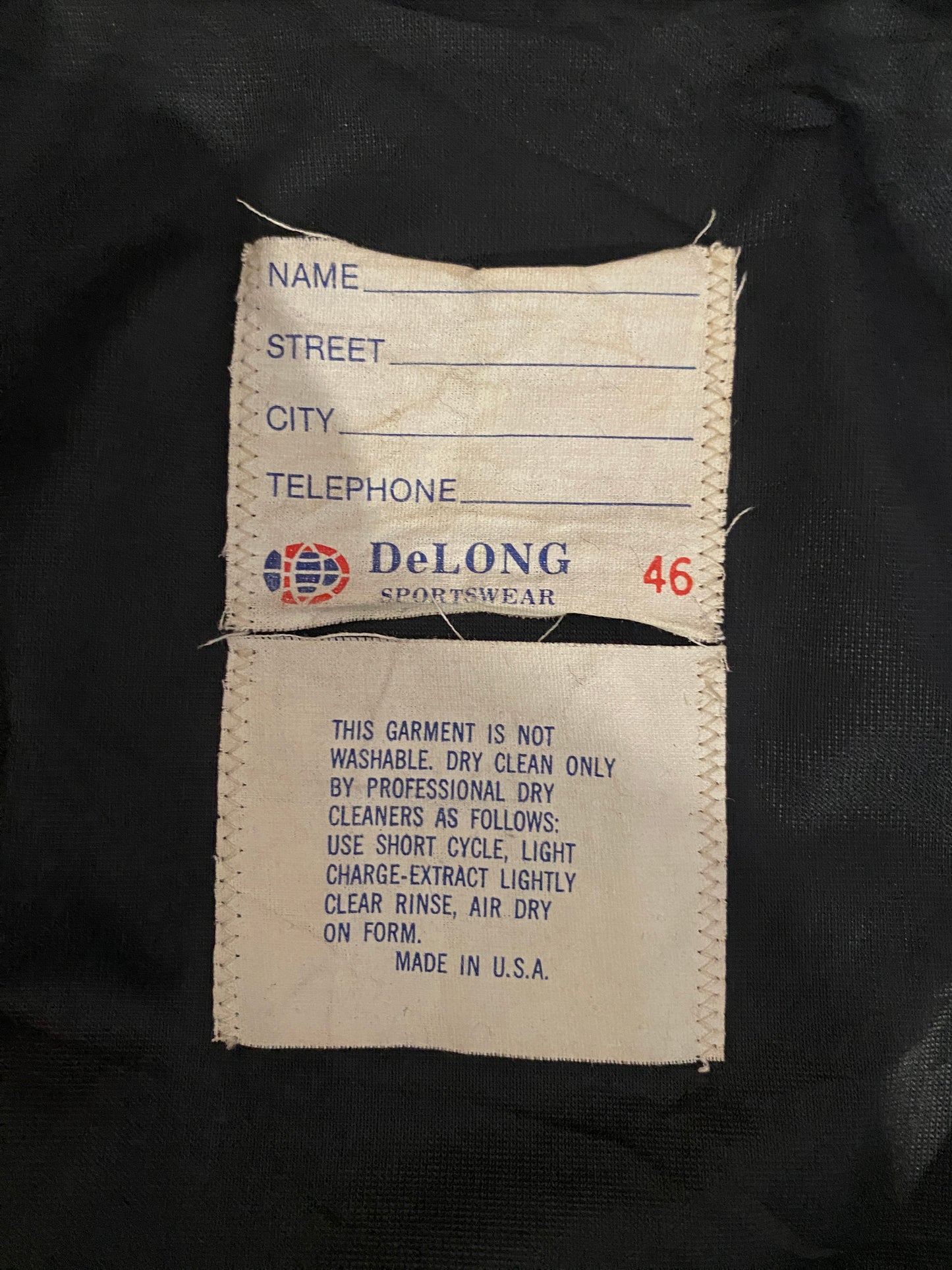 Vintage Teamster Varsity Leather Sleeve Jacket - Size 44USA (54 EU) | Made in USA