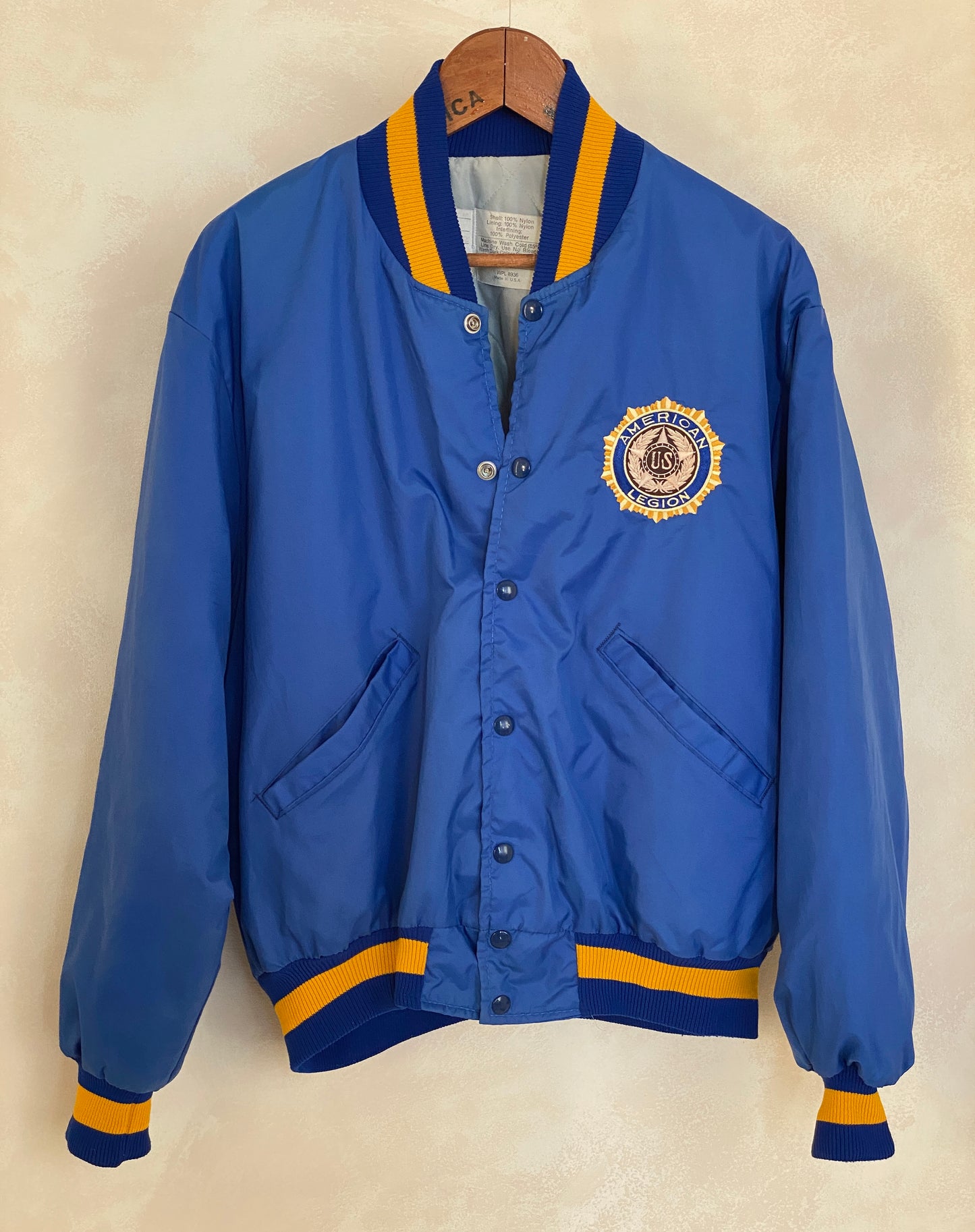Size Med . Vintage Delong American Legion jacket Made in USA