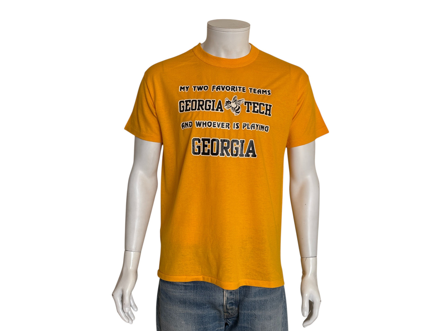 Vintage Georgia Tech 90s t shirt. Made in USA. Large
