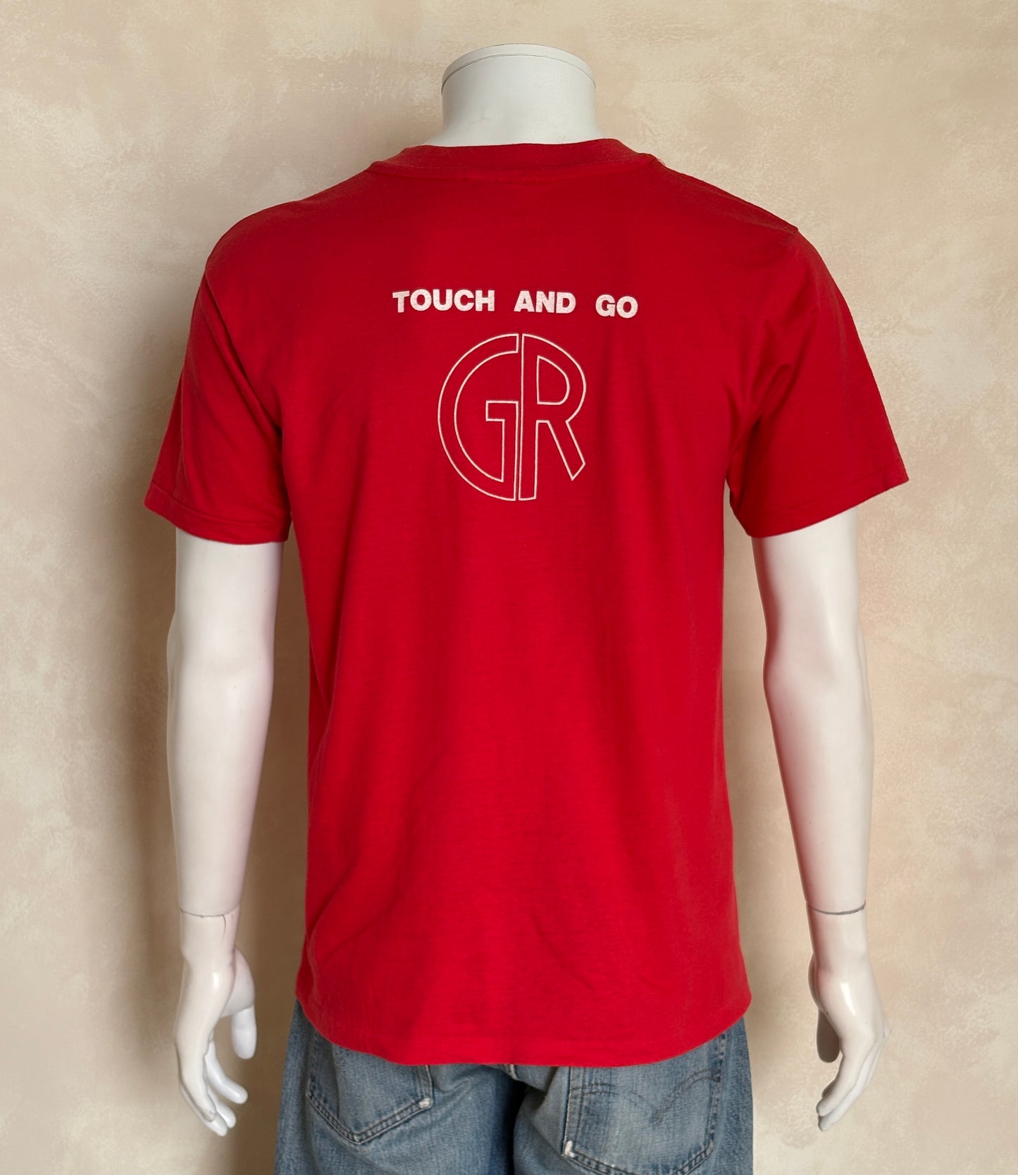 Vintage 1988 KAISA Relays tee – bold aquatic competition graphic with retro energy. Large