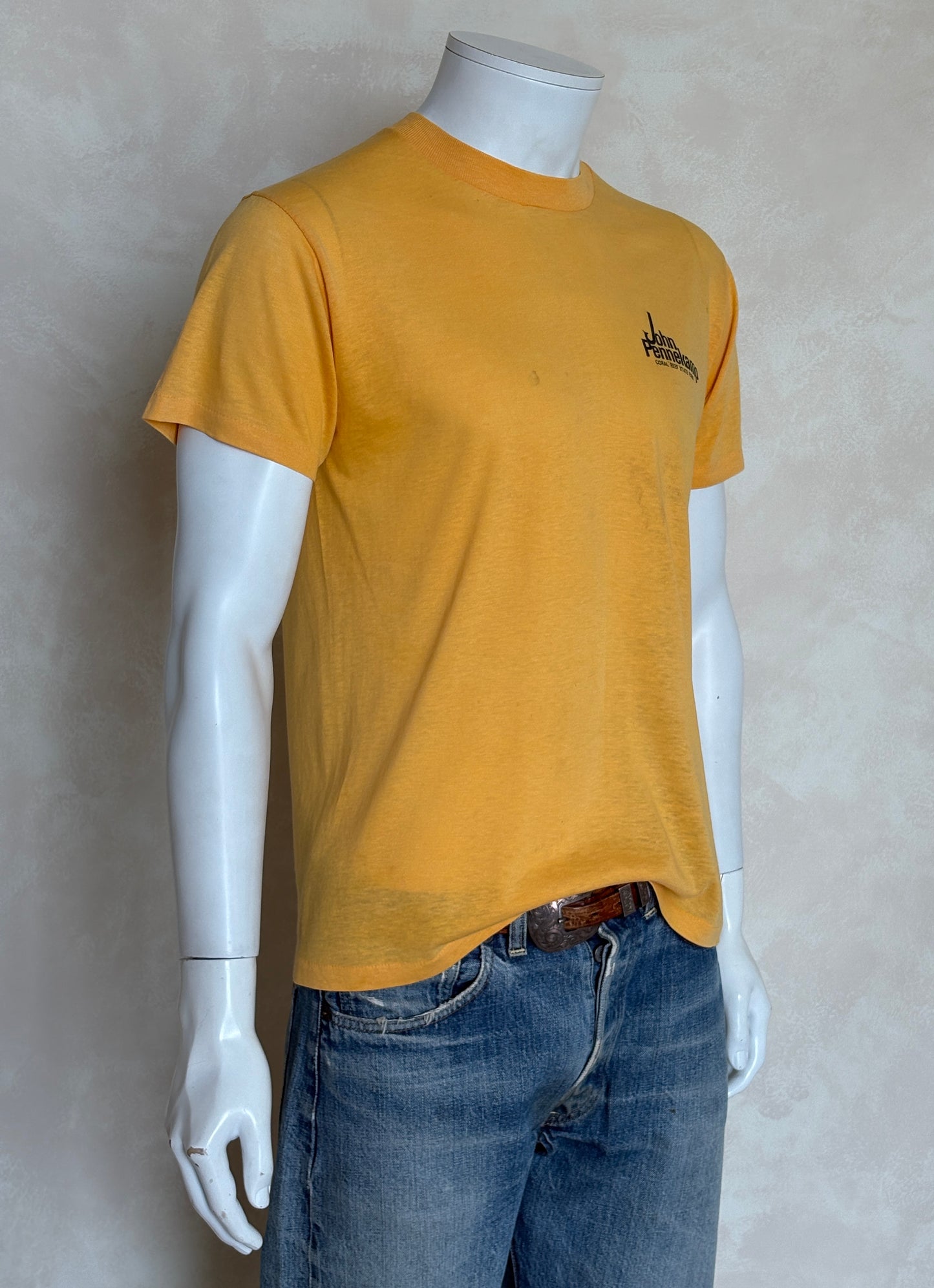 Vintage 1979 French Reef tee – bold scuba diving graphic with tropical retro flair. Large