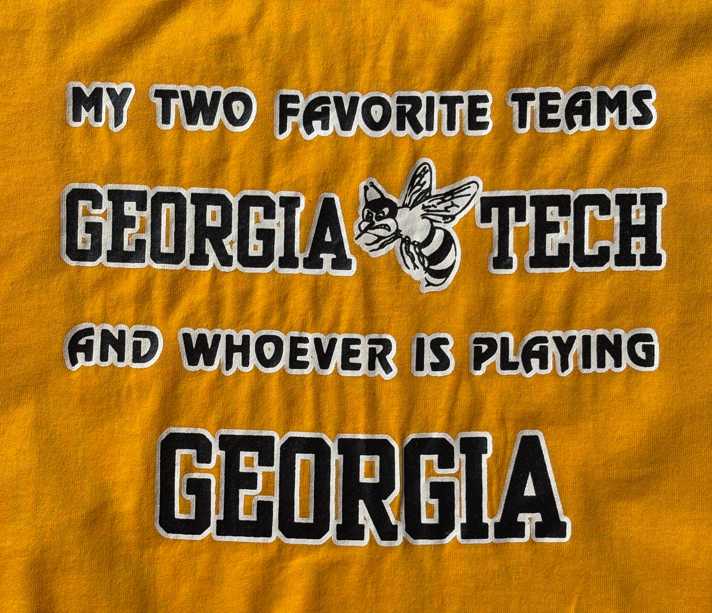 Vintage Georgia Tech 90s t shirt. Made in USA. Large