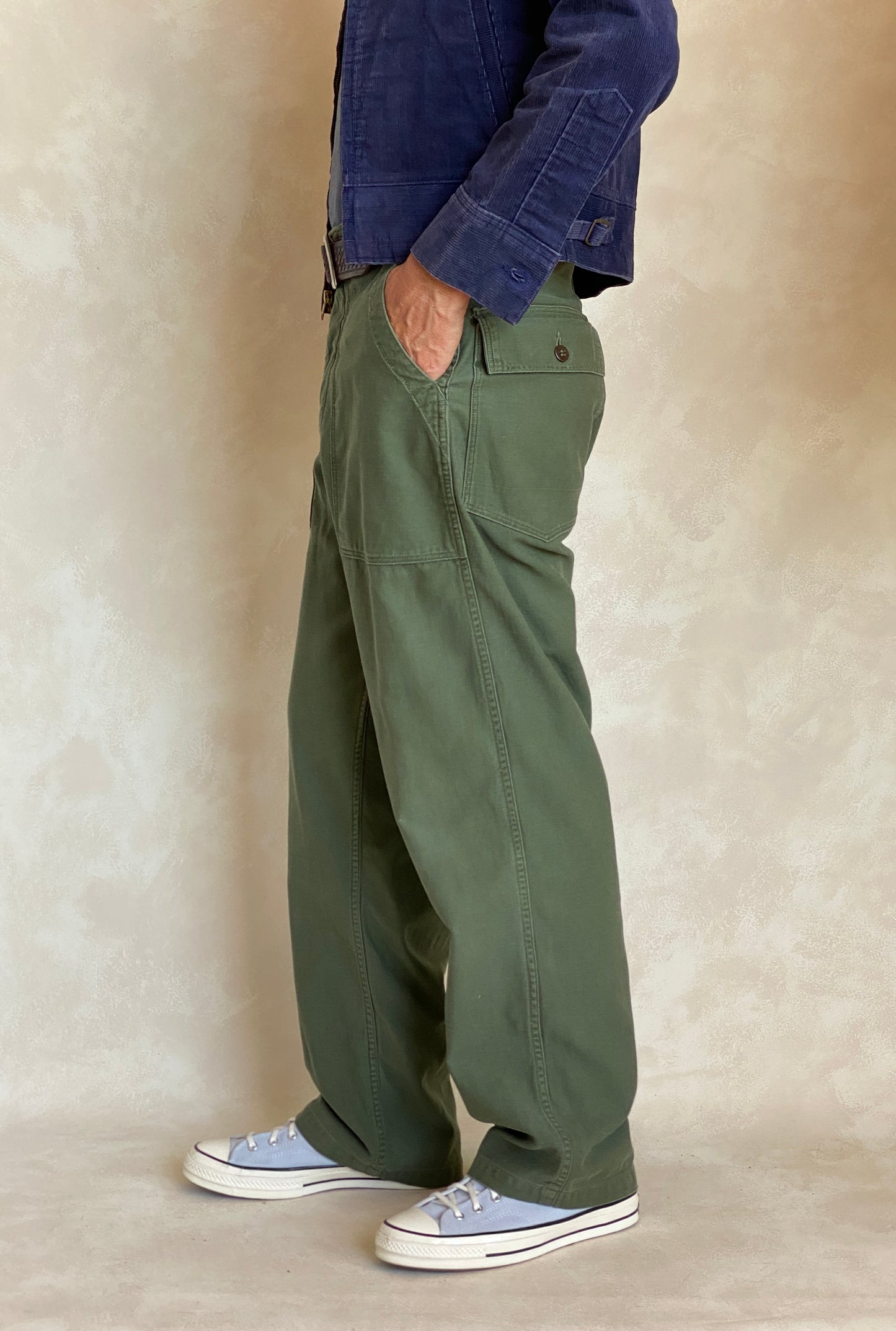Size 33X31. 60s Authentic US Army Vietnam war era OG-107 fatigue pants