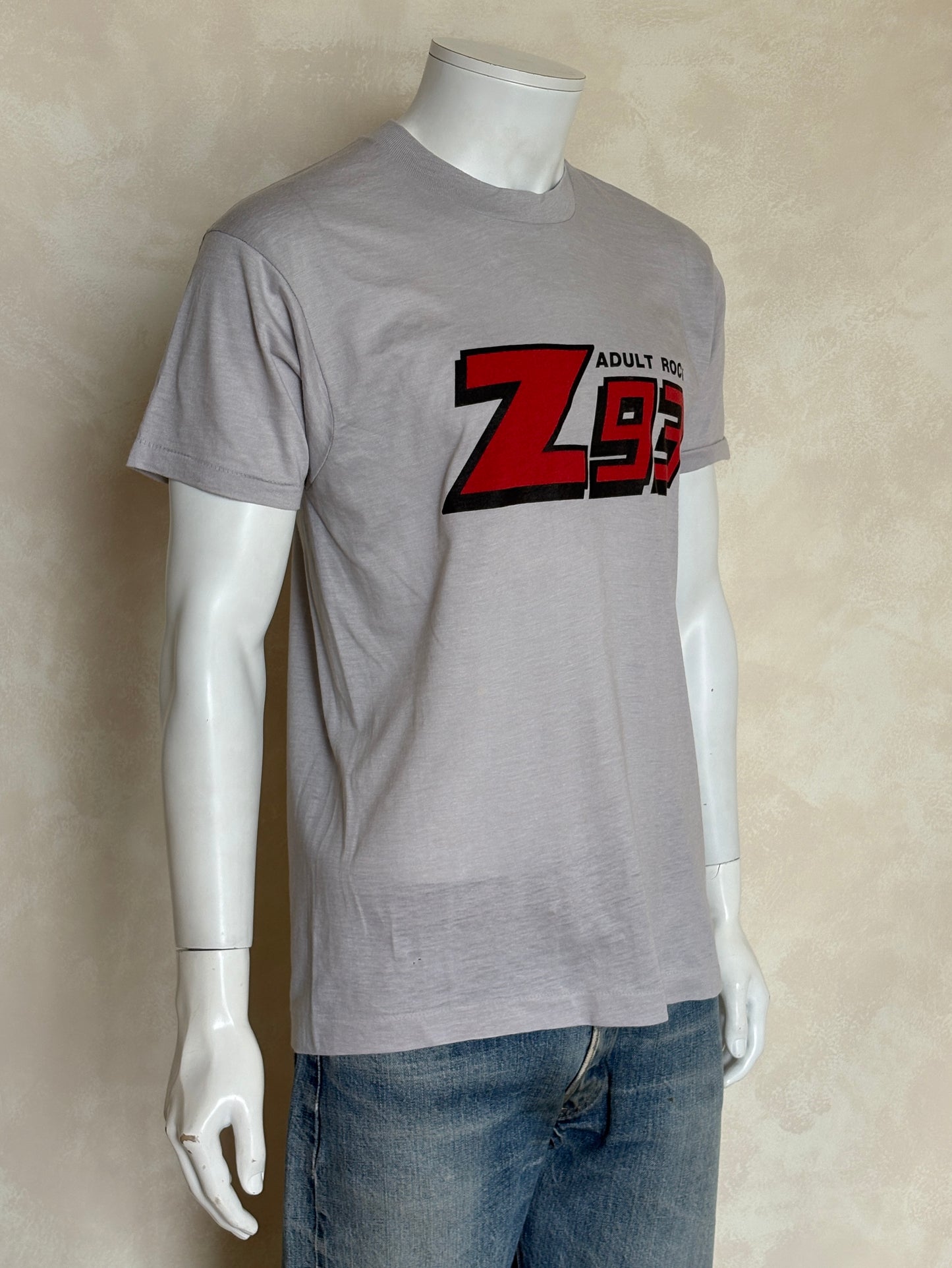 Vintage Z93 Adult Rock radio t-shirt – classic 80s music promo tee, USA made.