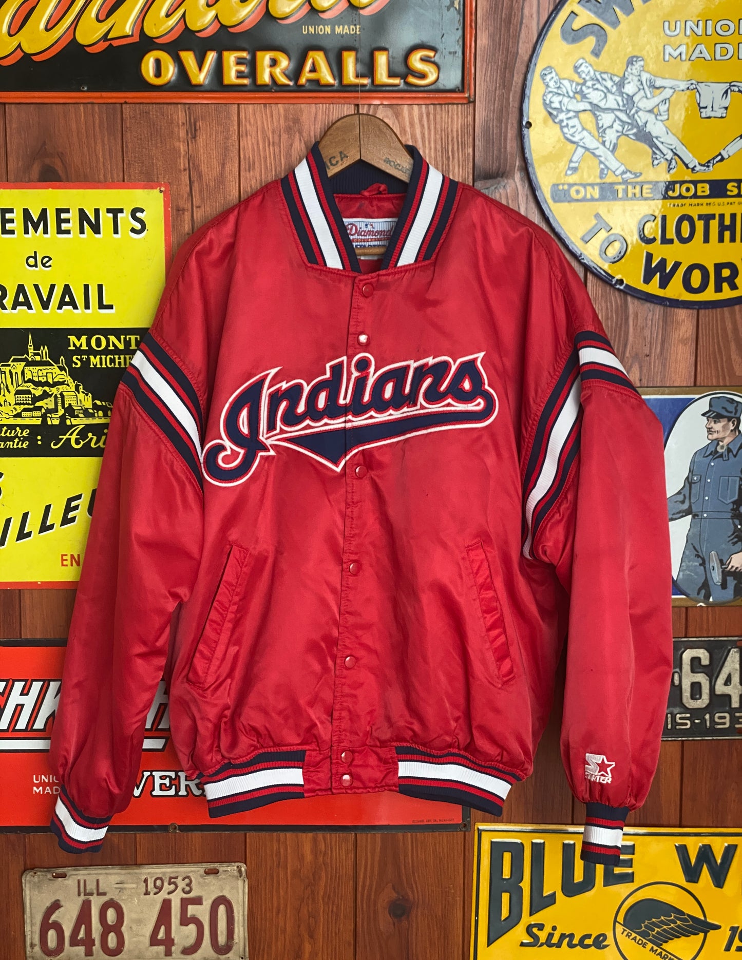 XL. Vintage 90S Indians Starter jacket
