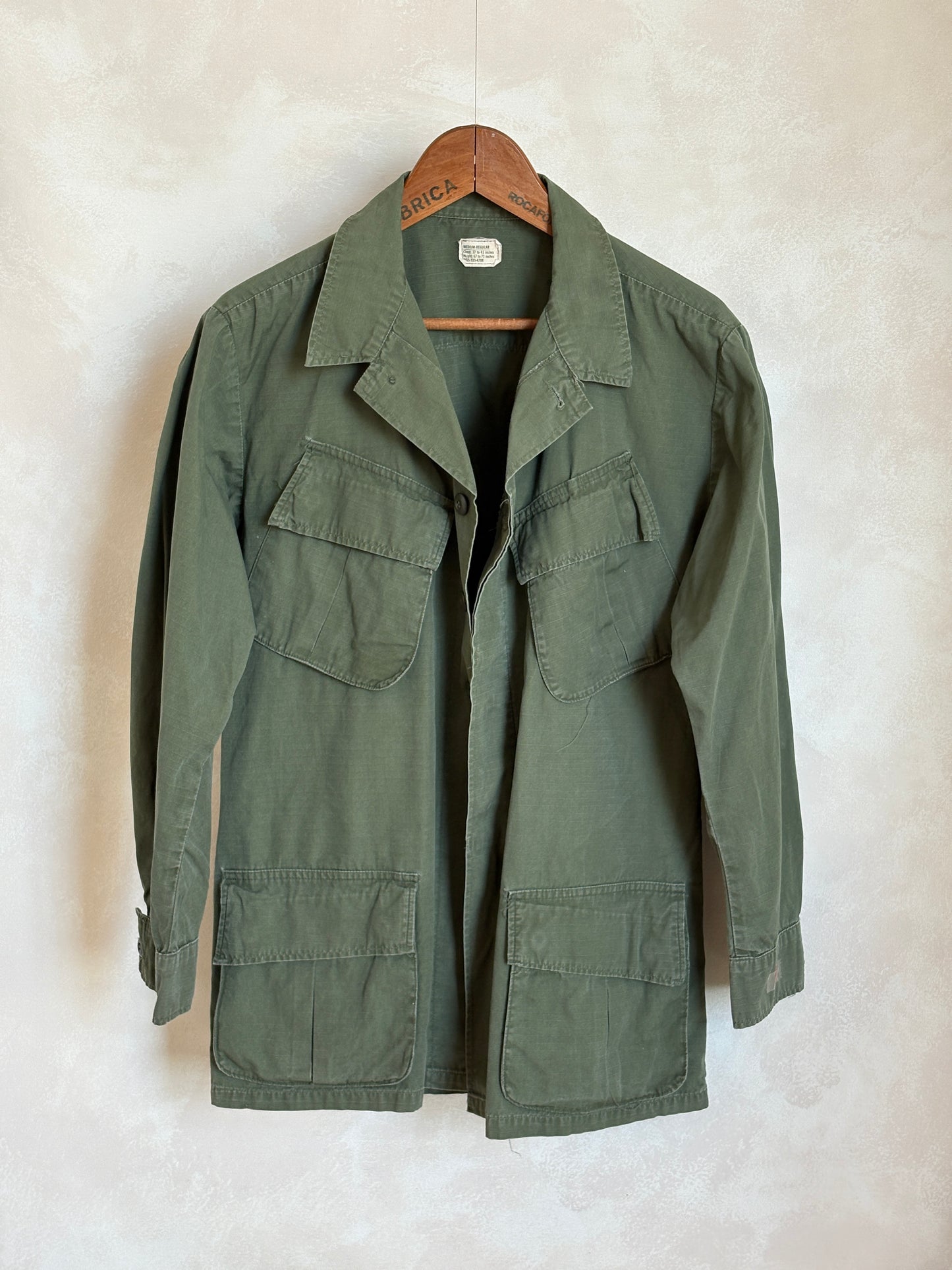 Med Reg. Authentic 1968 U.S. Army Vietnam War Jungle Jacket OG-107 – Vintage Military