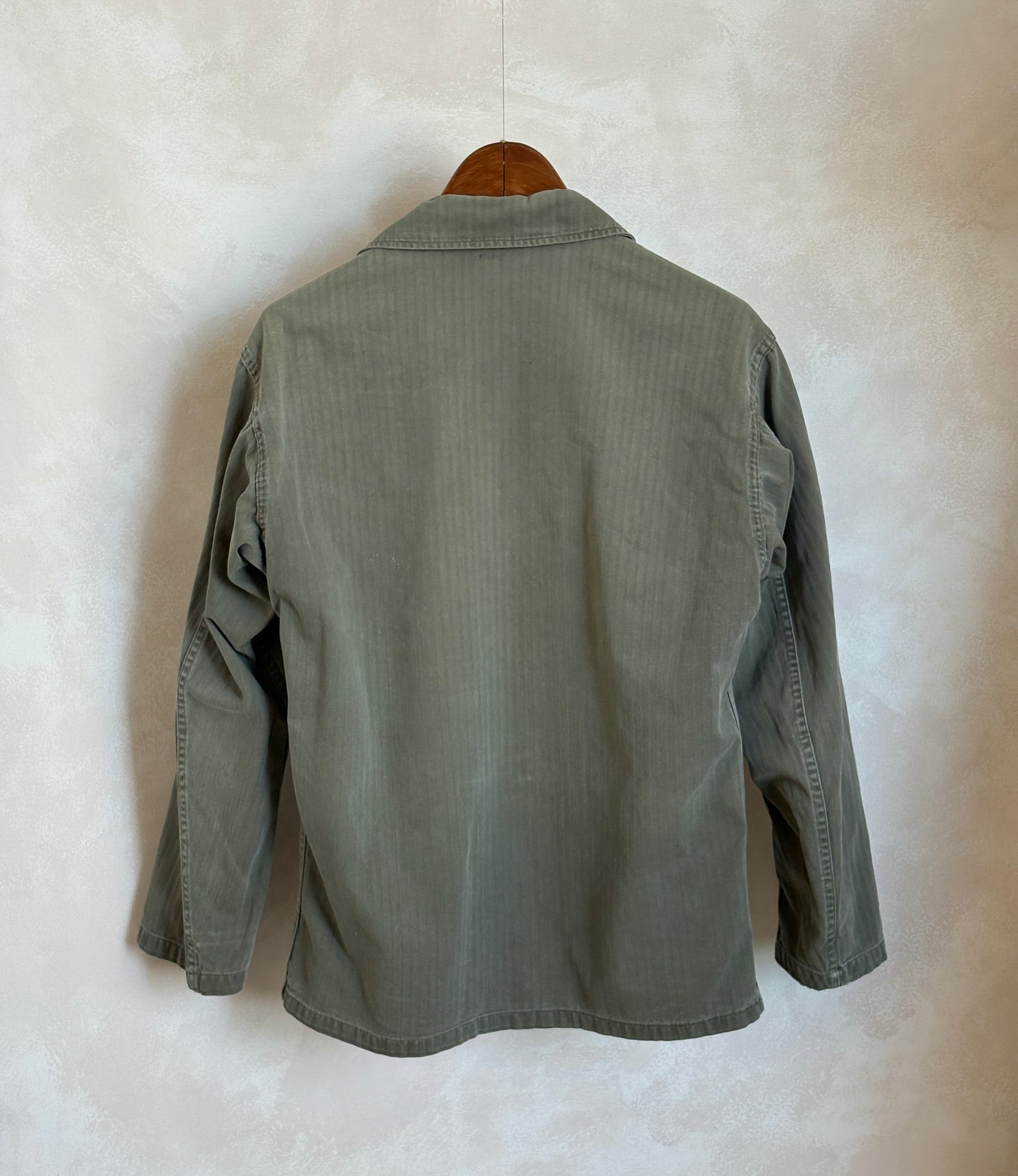 Medium . Authentic US Army HBT Utility Shirt – Korean War Era