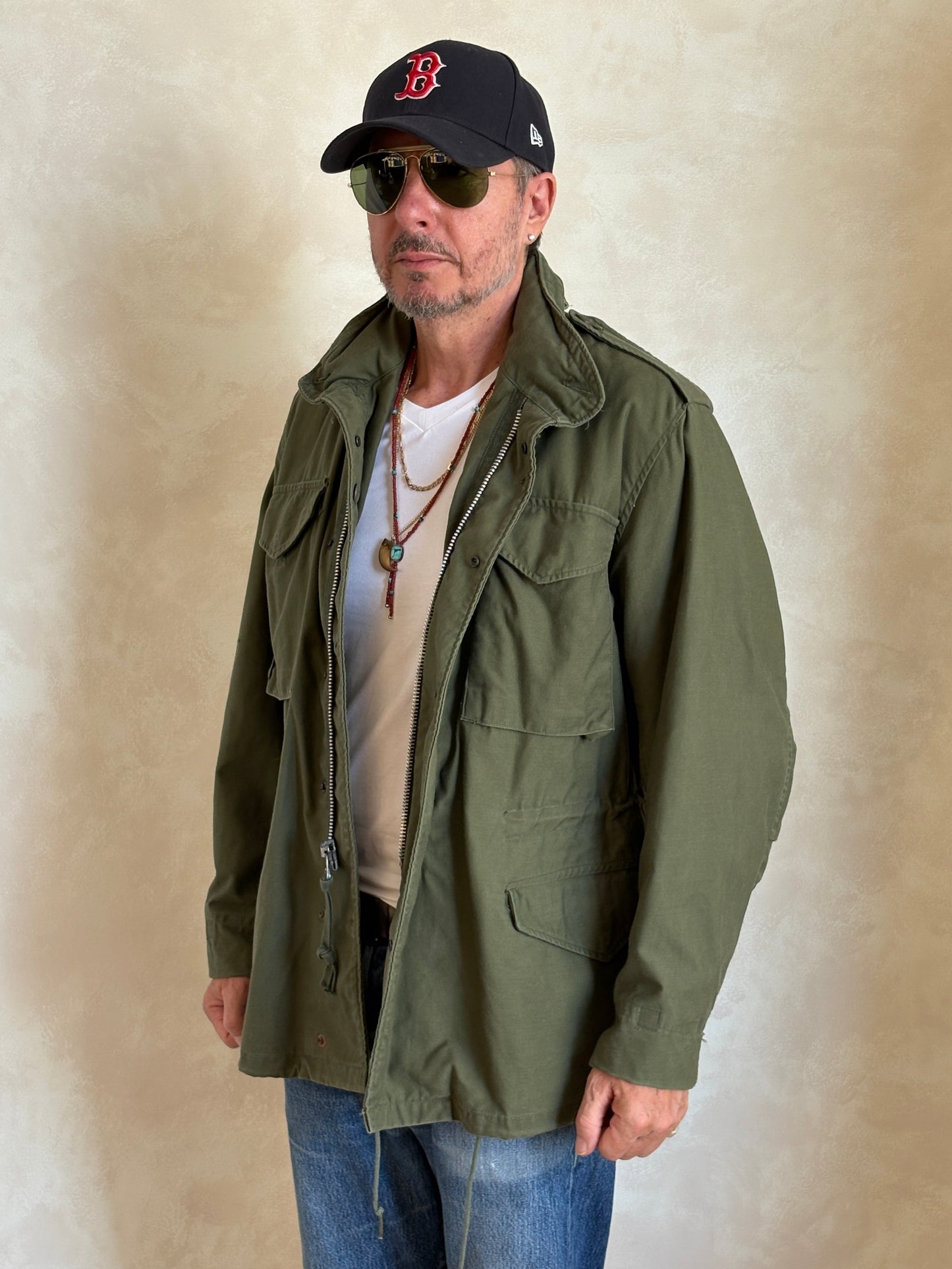 Med Reg. Authentic Alpha Industries 1969 US Army M-65 Field Jacket – OG-107 – Vintage Military Issue