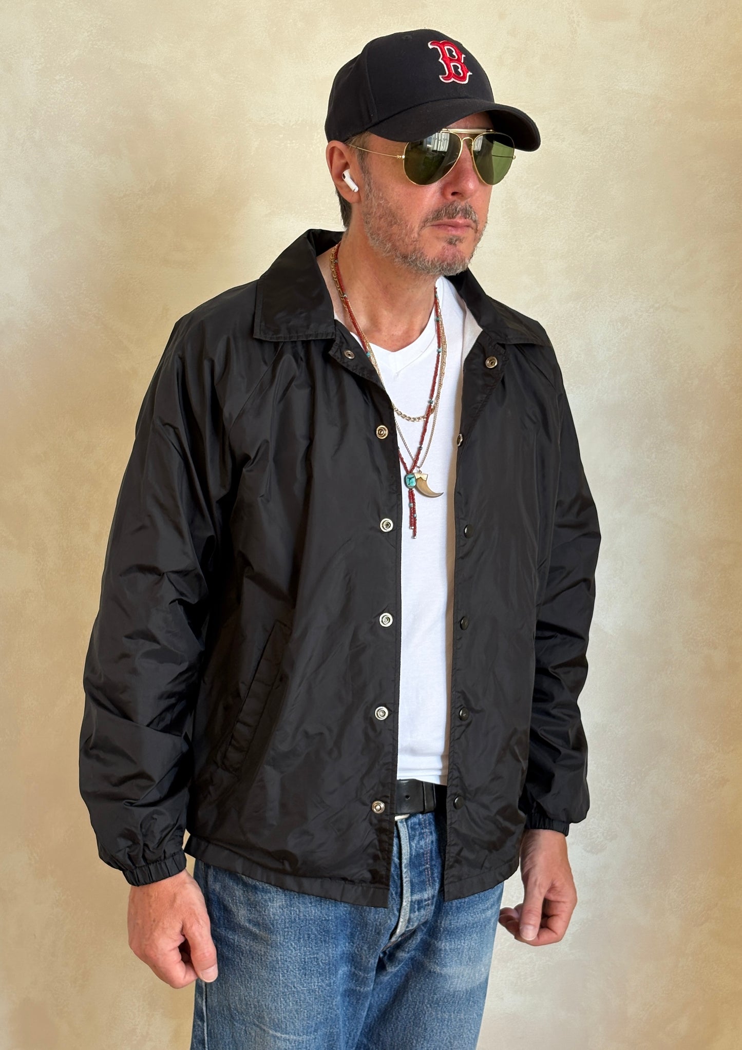 Size Med. Vintage printed windbreaker