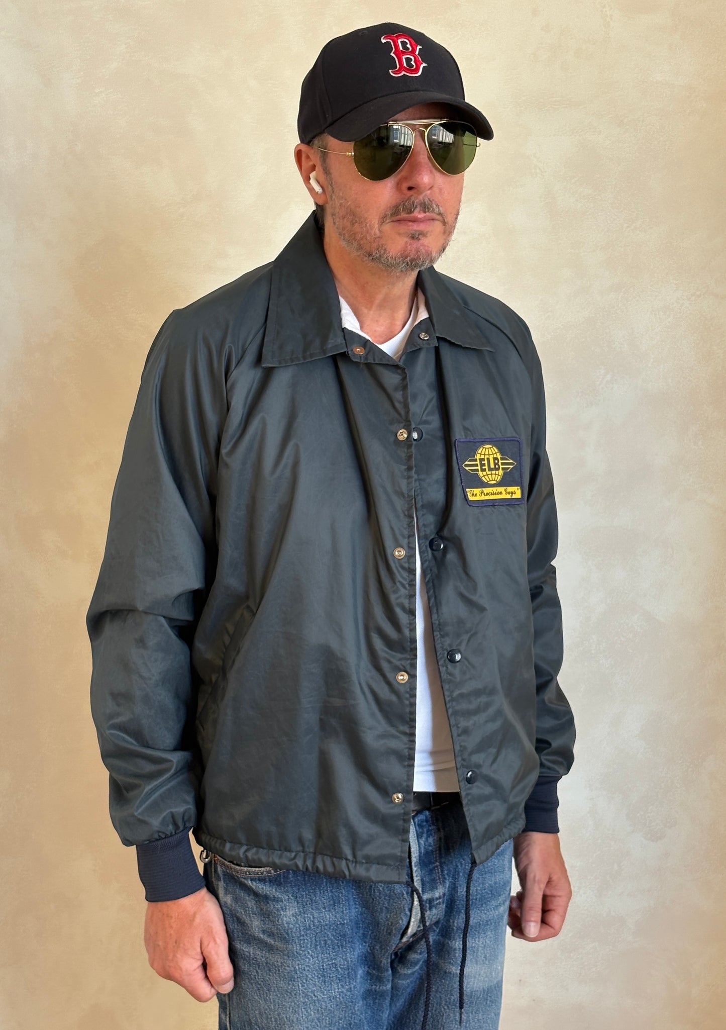 Size Med. Vintage 80s windbreaker. Made in USA