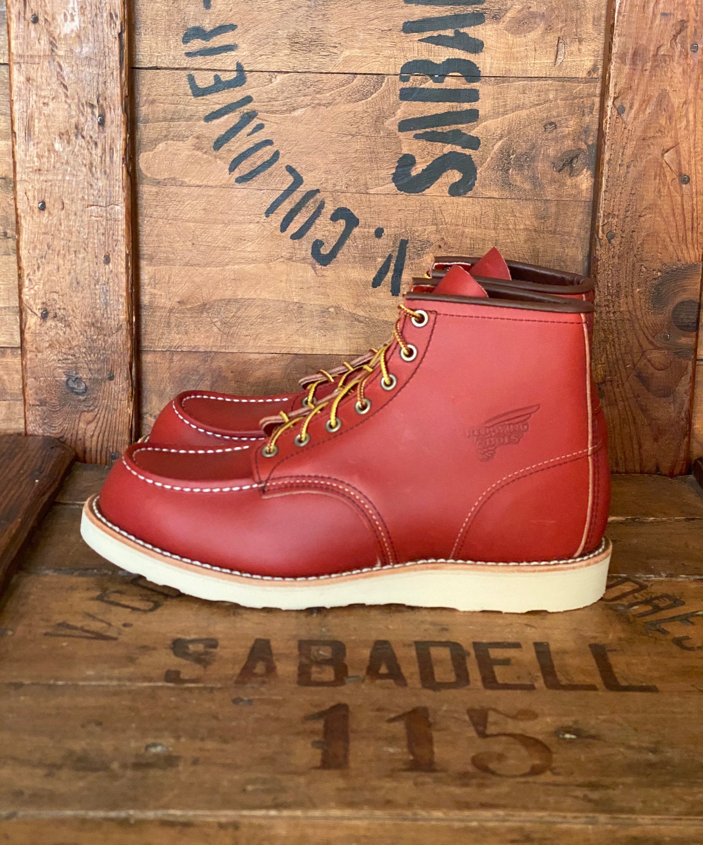 Red Wing 8131 Moc Toe Brown Boots - Size 9.5E (42.5 EU) | Made in USA (Second) | USA Vintage BCN