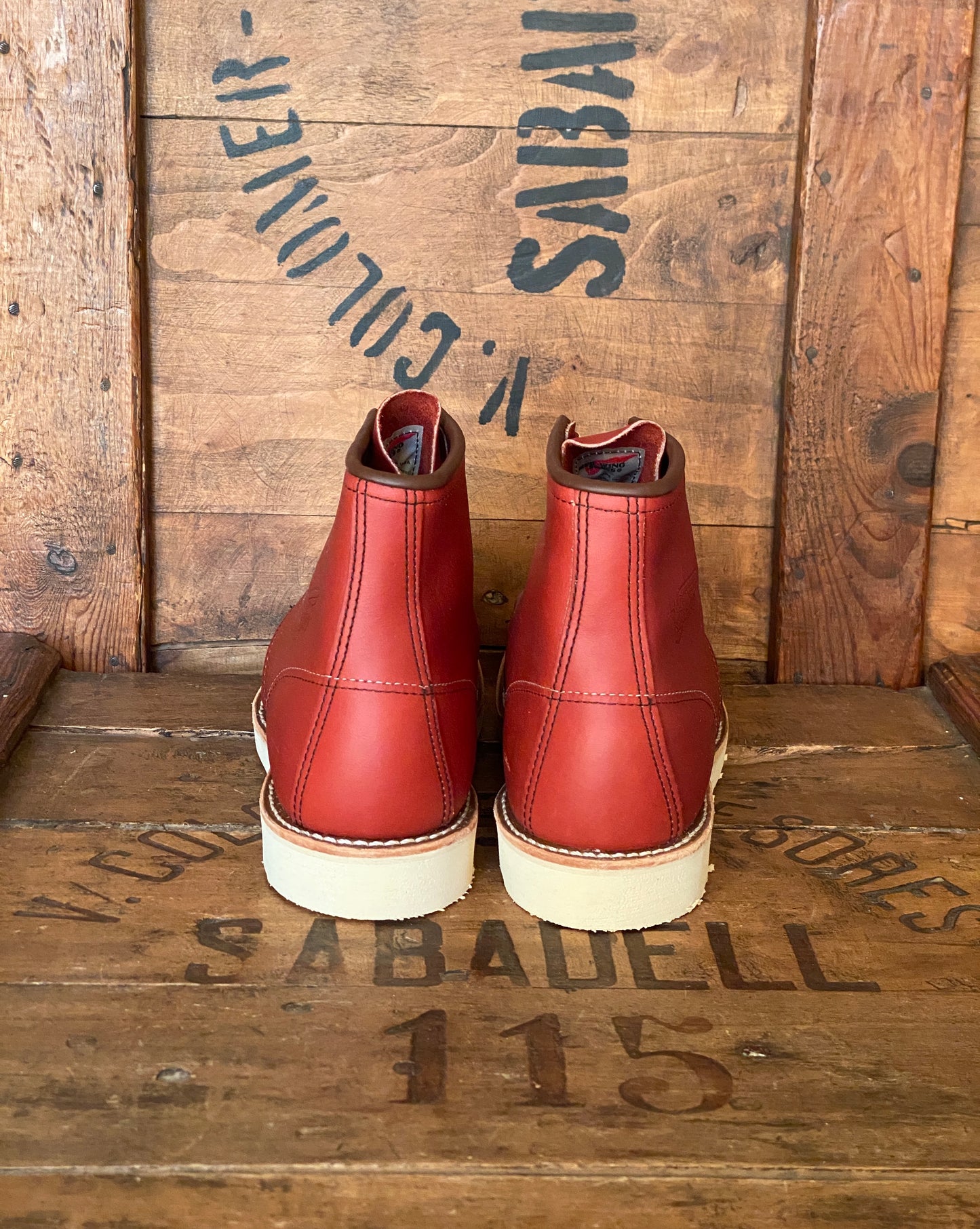 Red Wing 8131 Moc Toe Brown Boots - Size 9.5E (42.5 EU) | Made in USA (Second) | USA Vintage BCN