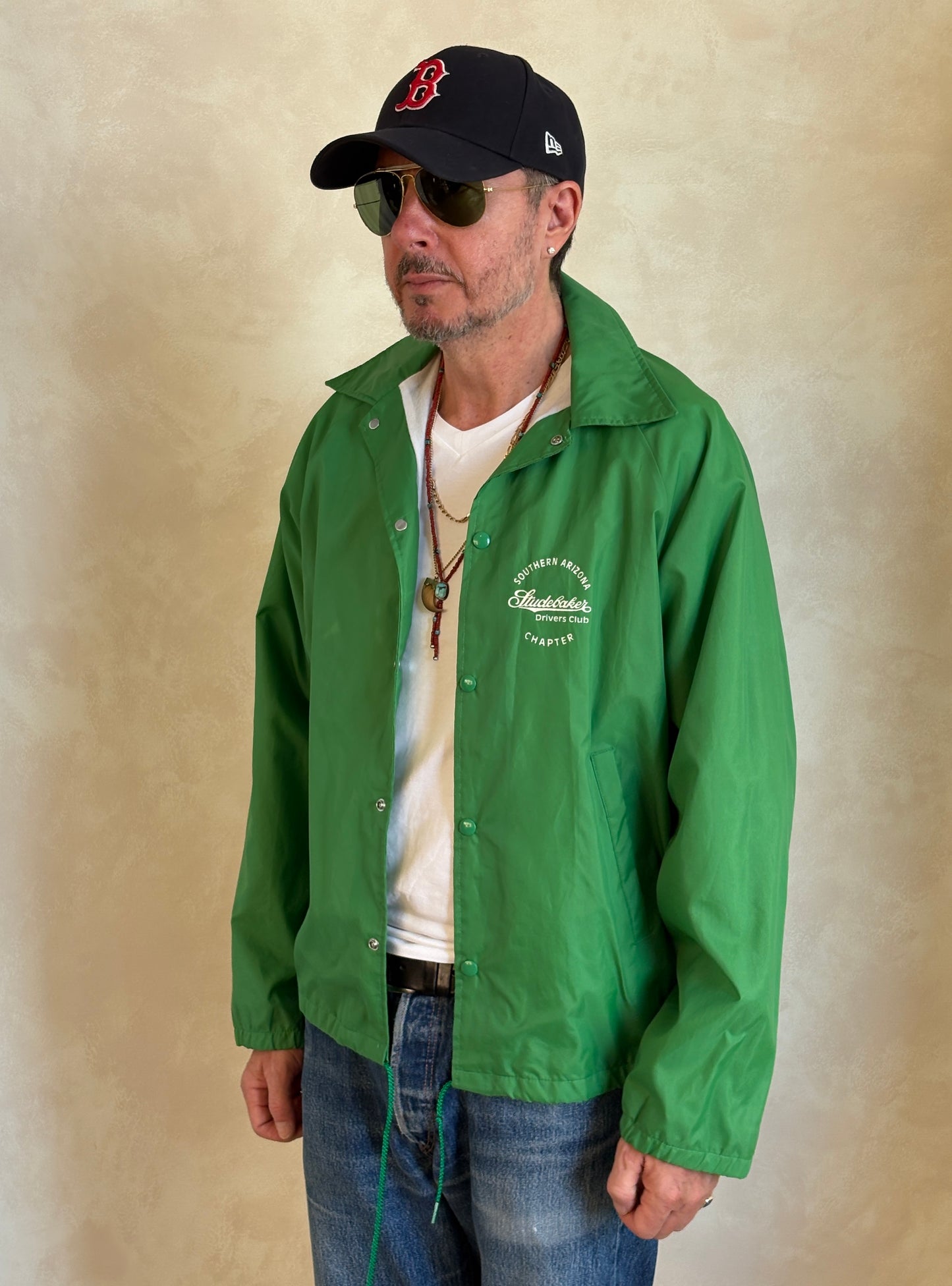 Size Med. Vintage 80s windbreaker Made in USA