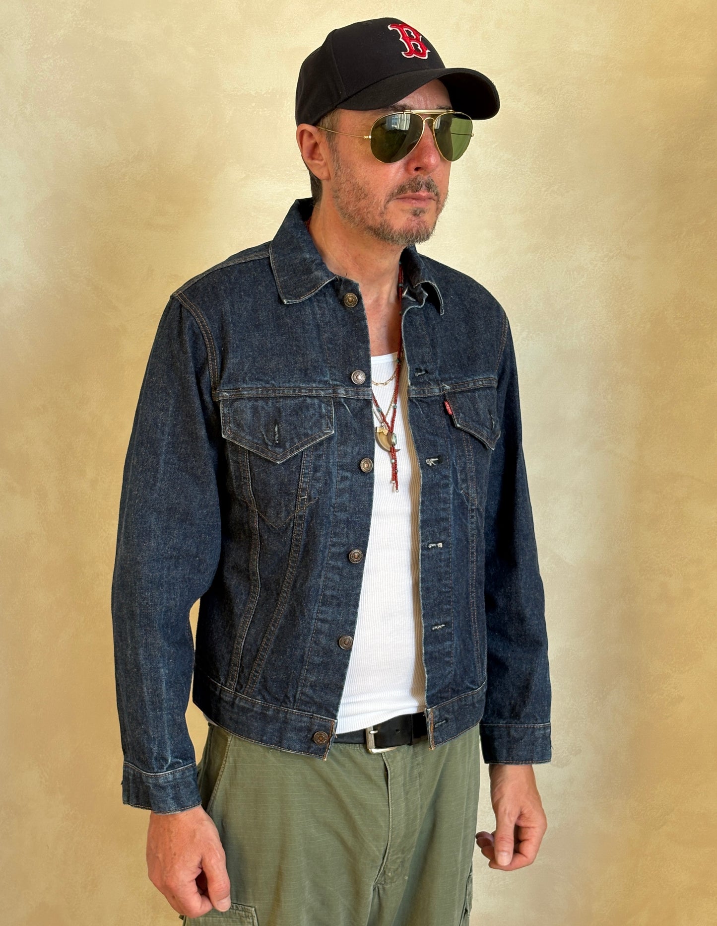 Size 38US / 48EU . Vintage 70s Levi’s Denim Jacket – 2 Pockets – Made in USA