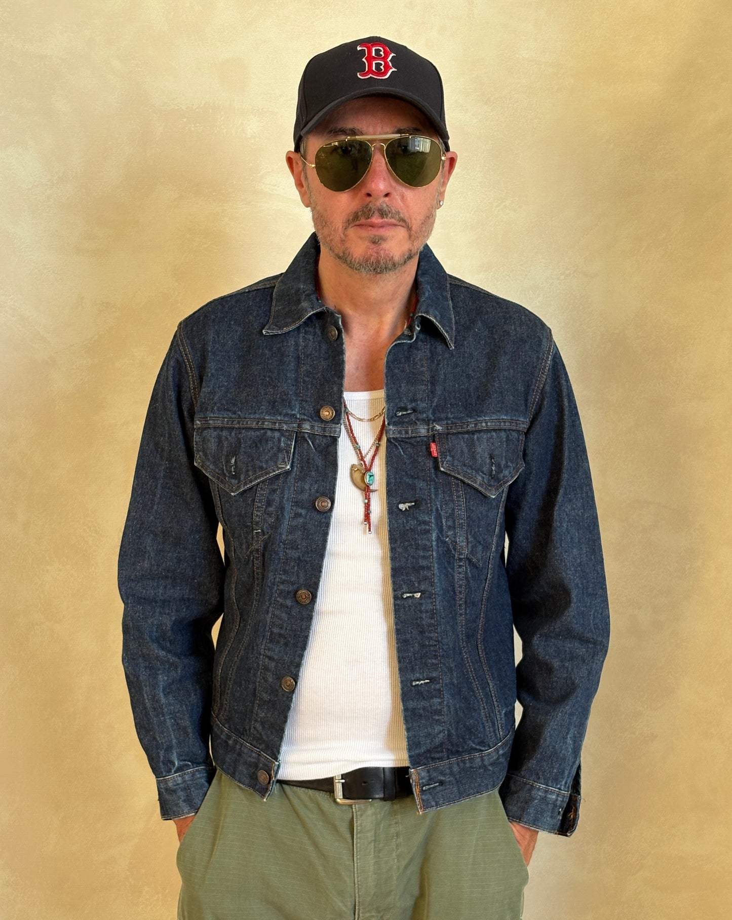 Size 38US / 48EU . Vintage 70s Levi’s Denim Jacket – 2 Pockets – Made in USA