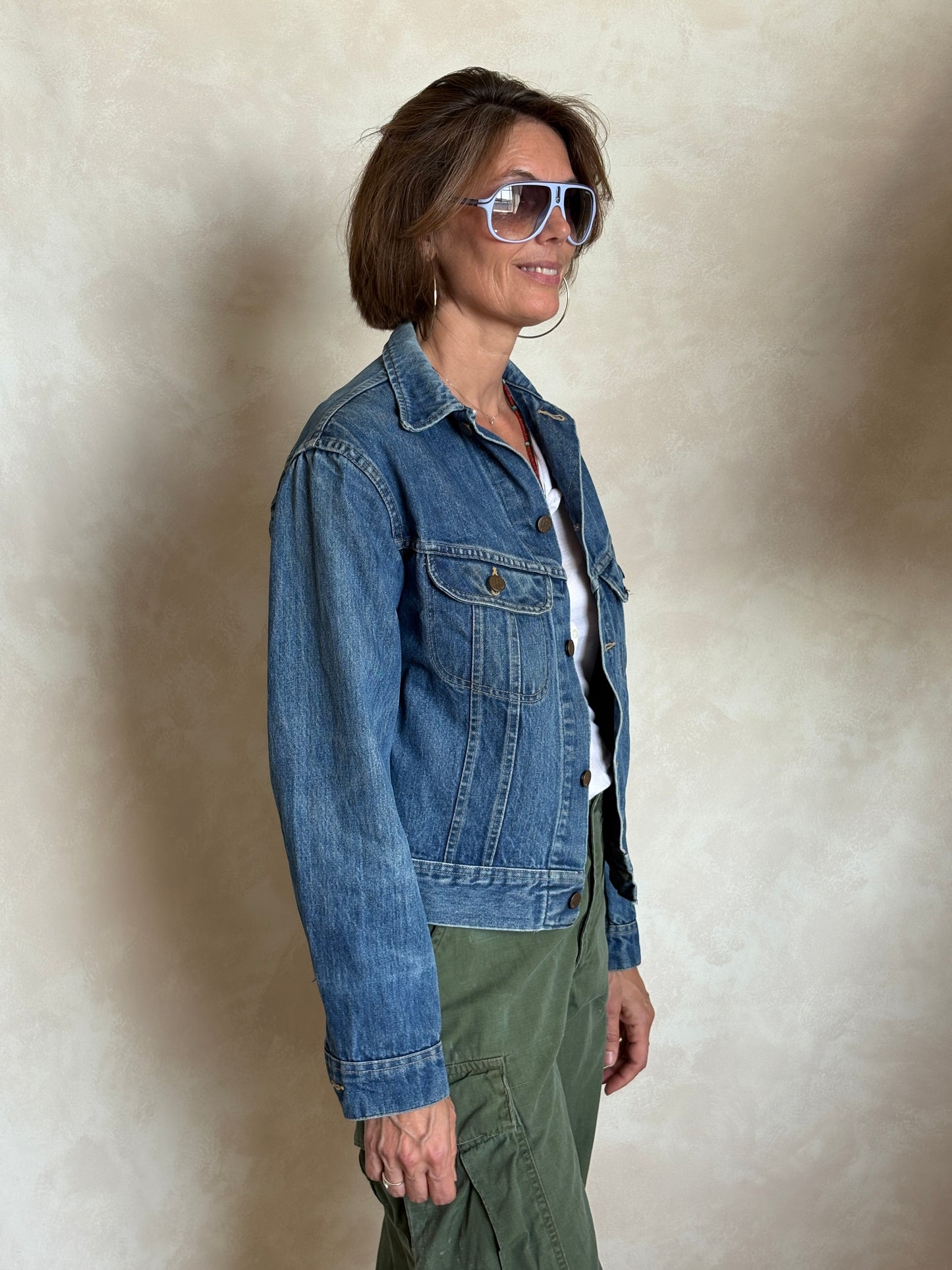 Size youth 20. Vintage 80s Lee Denim Jacket – 2 Pockets – Made in USA USA