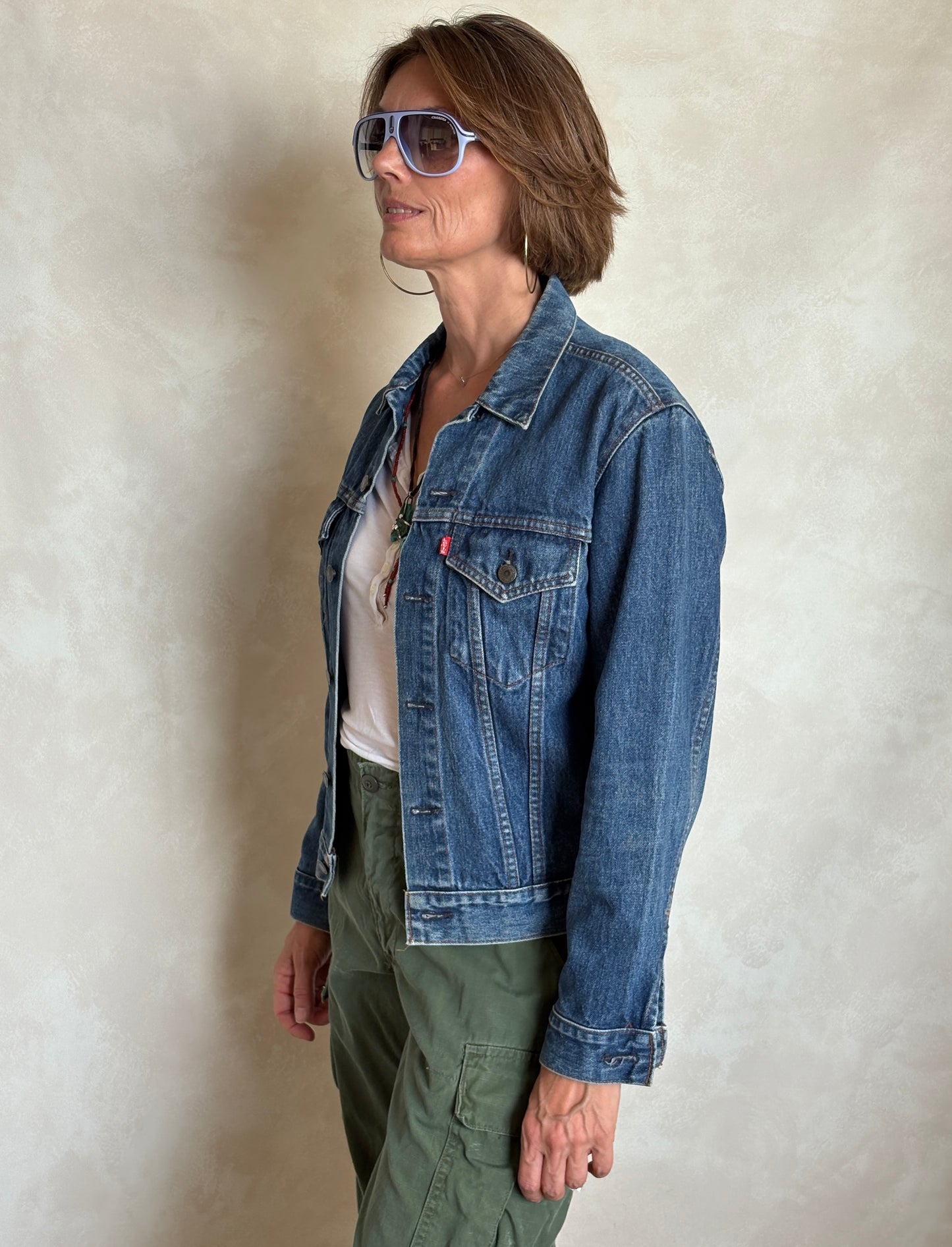 Size 38US/48EU .Vintage 70s Levi’s Denim Jacket – 2 Pockets – Made in USA